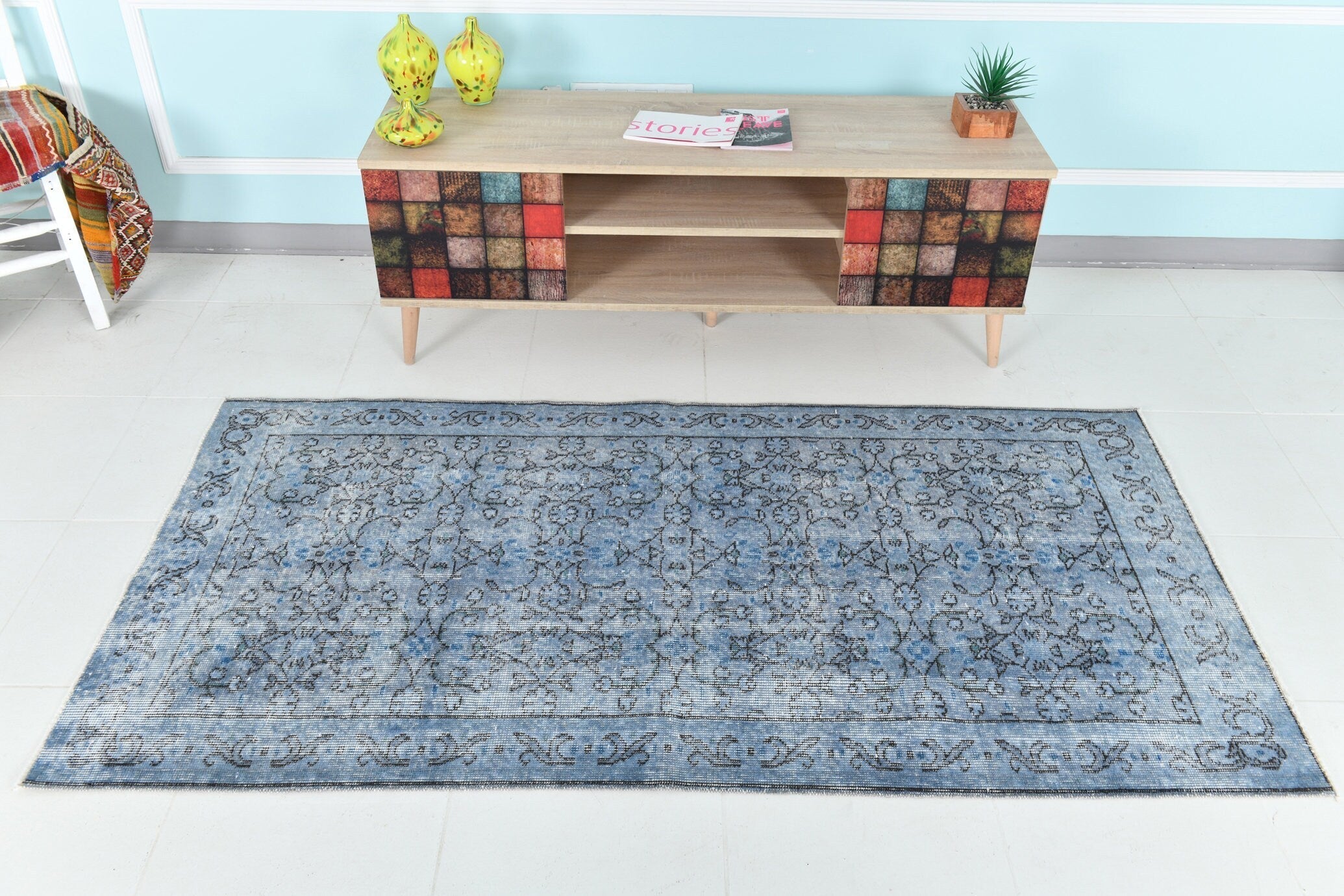 Turkish Vintage Rug 6’5’ x 3’4’