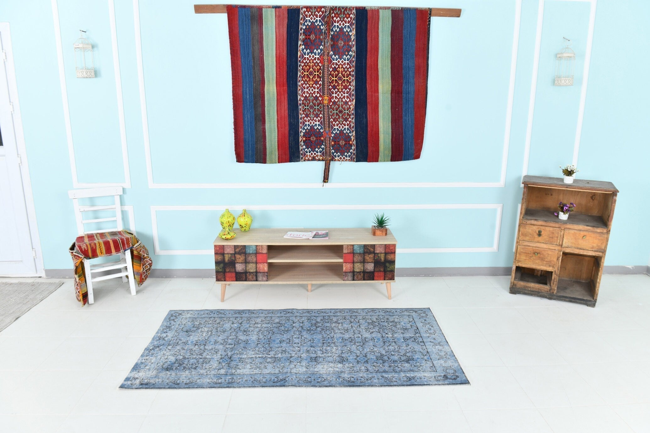 Turkish Vintage Rug 6’5’ x 3’4’