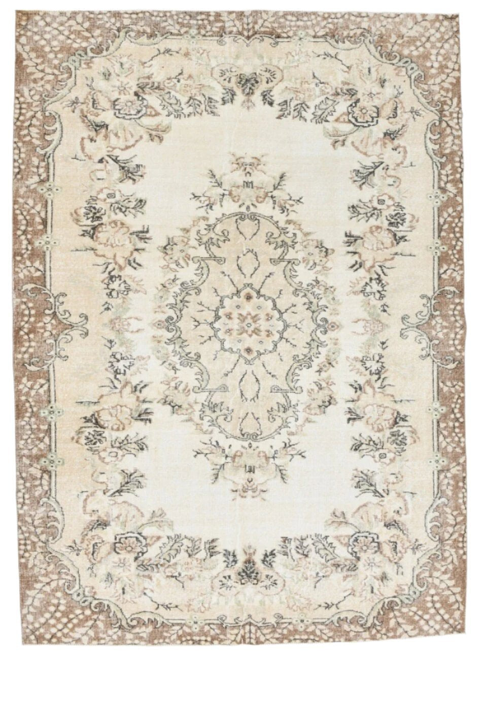 Turkish Vintage Rug 6’5’’ x 8’11’’ ft