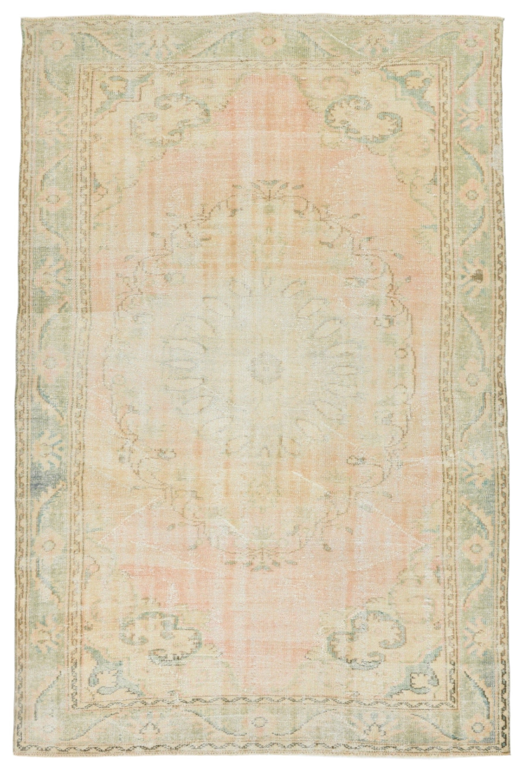 Turkish Vintage Rug  6'5" x 9'5" ft