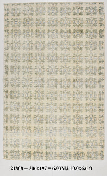 Turkish Vintage Rug 6’6’’ x 10’0’’ ft