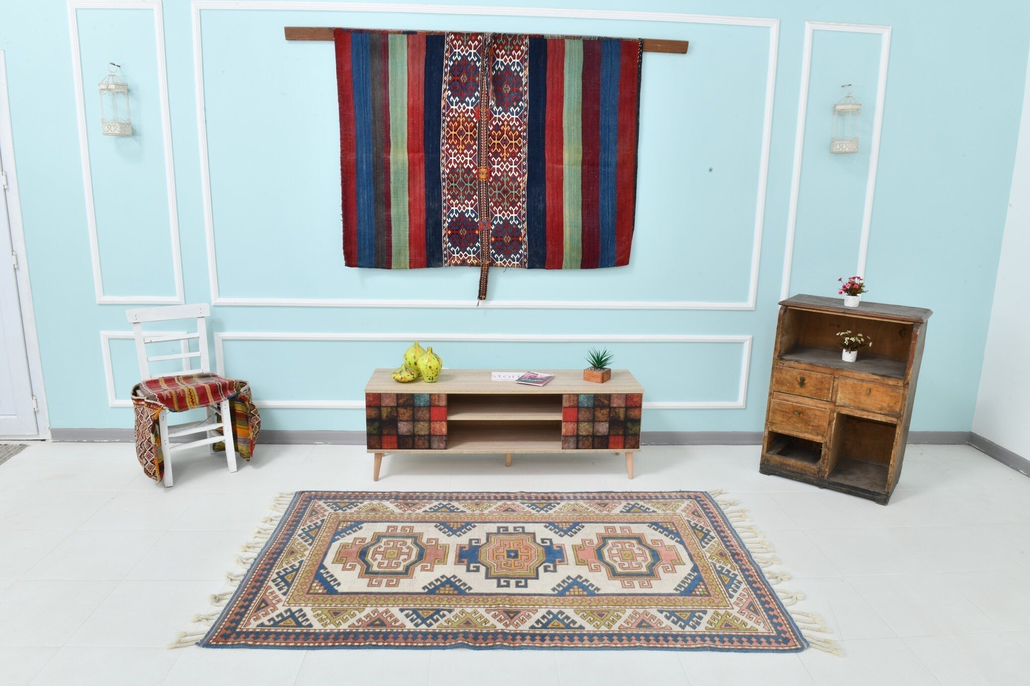 Turkish Vintage Rug 6’6’ x 4’0’
