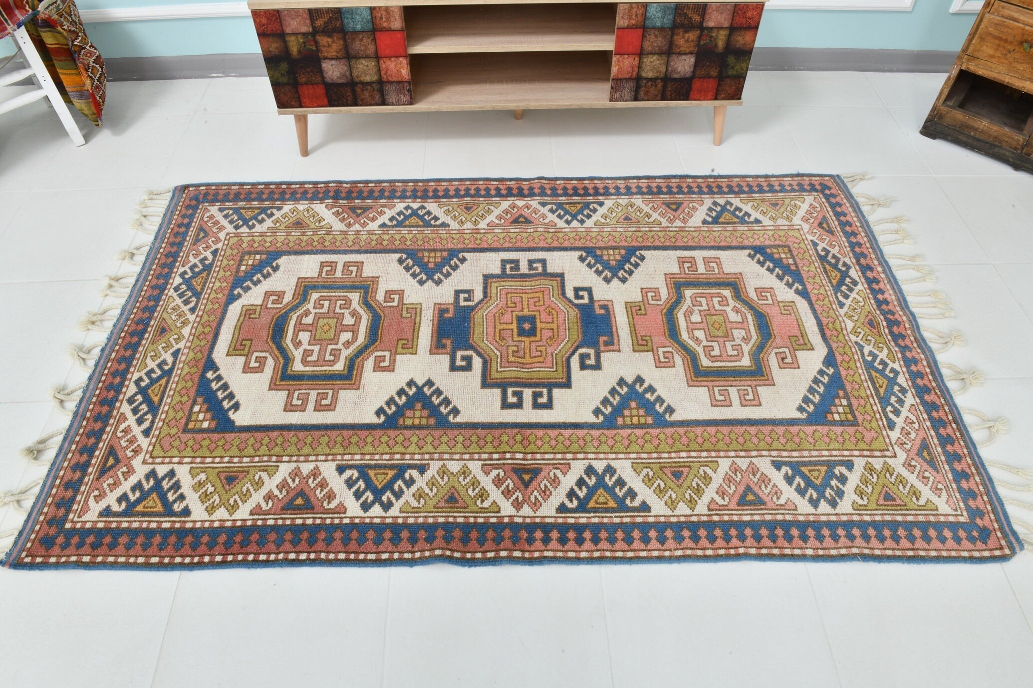 Turkish Vintage Rug 6’6’ x 4’0’