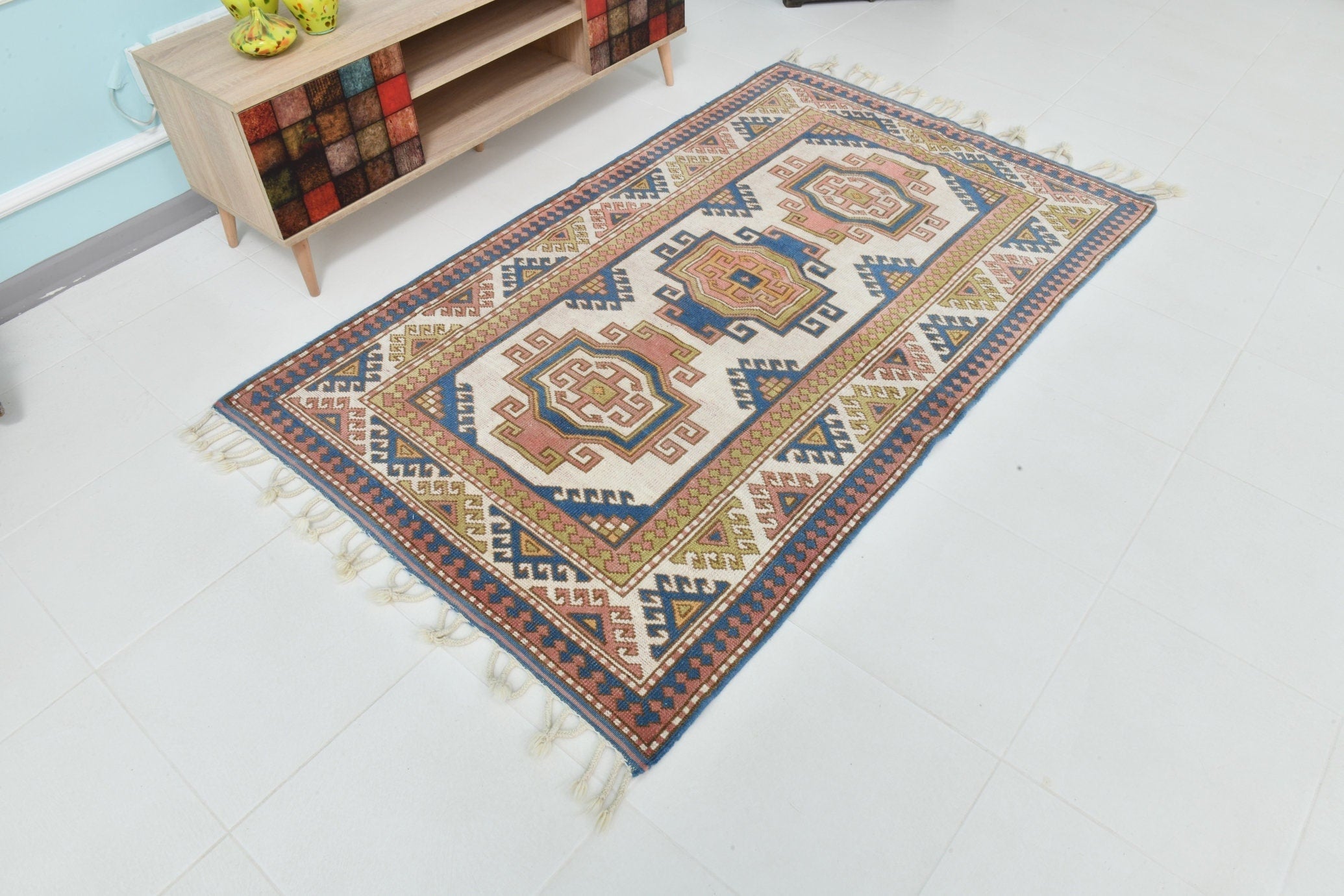 Turkish Vintage Rug 6’6’ x 4’0’
