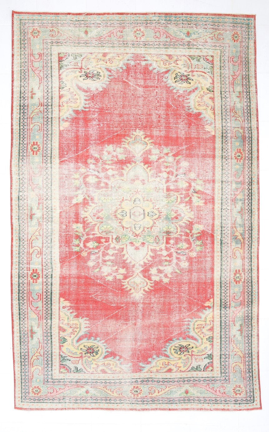 Turkish Vintage Rug 6’7’’ x 10’6’’ ft