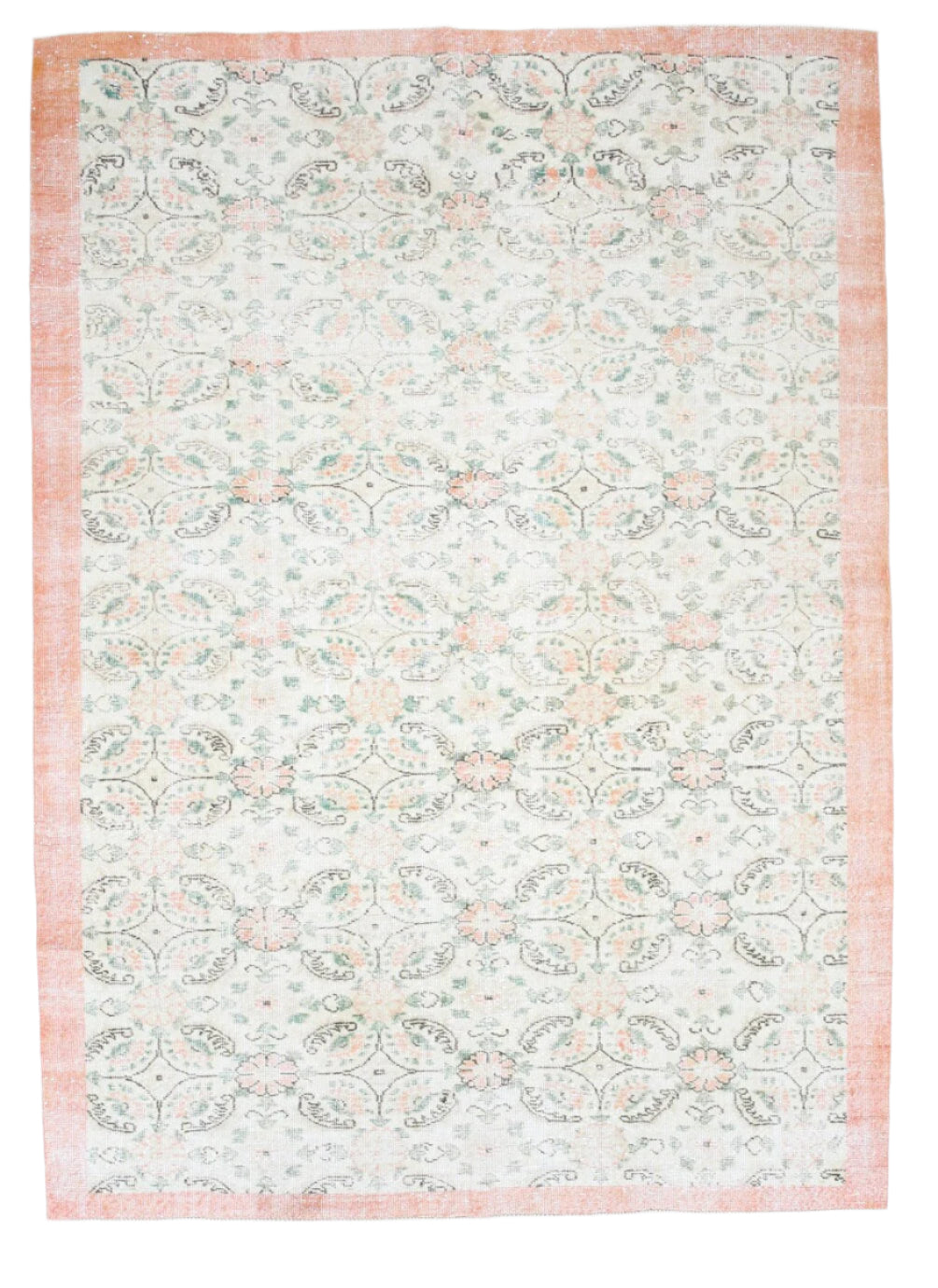 Turkish Vintage Rug  6'8" x 9'3" ft