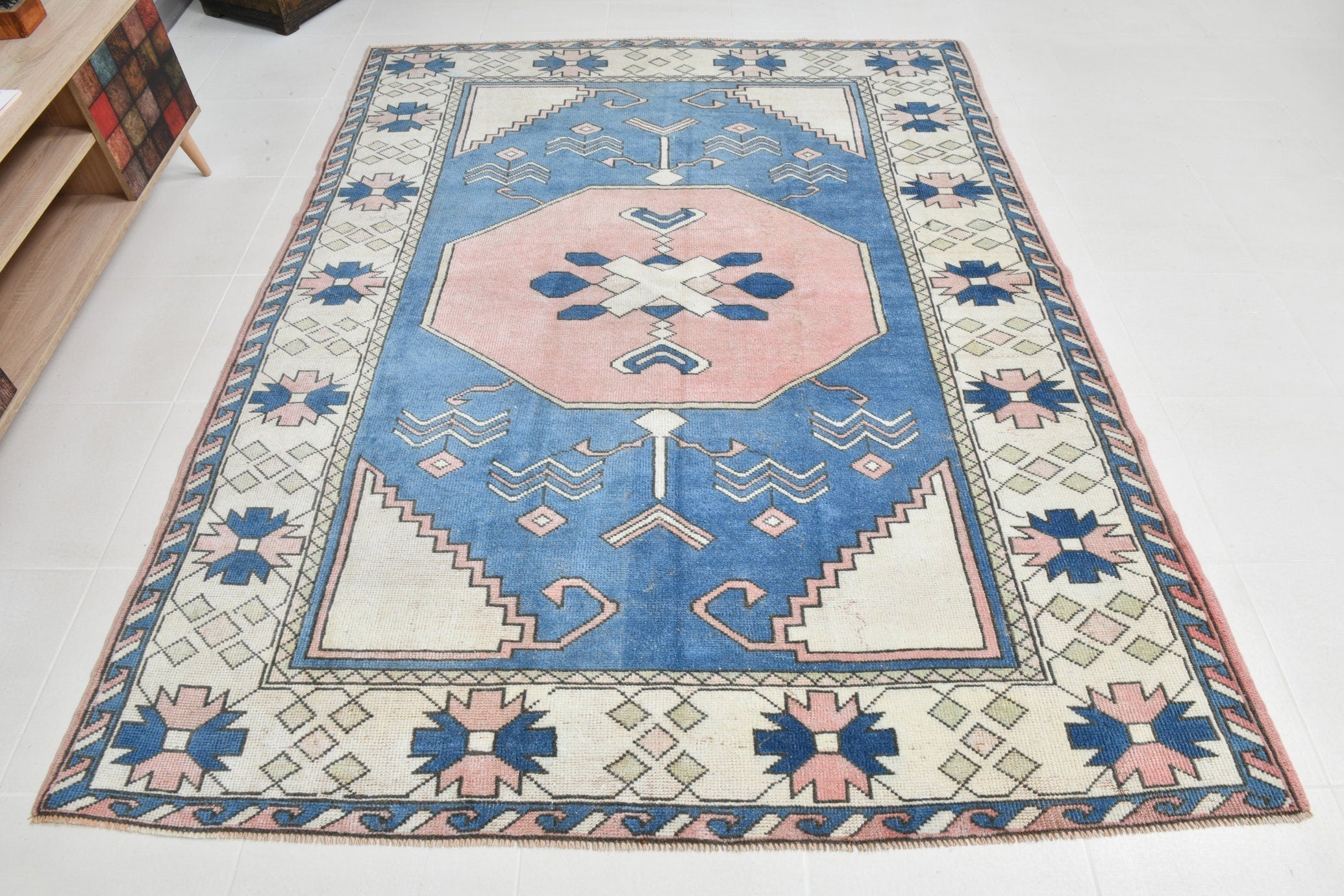 Turkish Vintage Rug 7’11’ x 6’2’