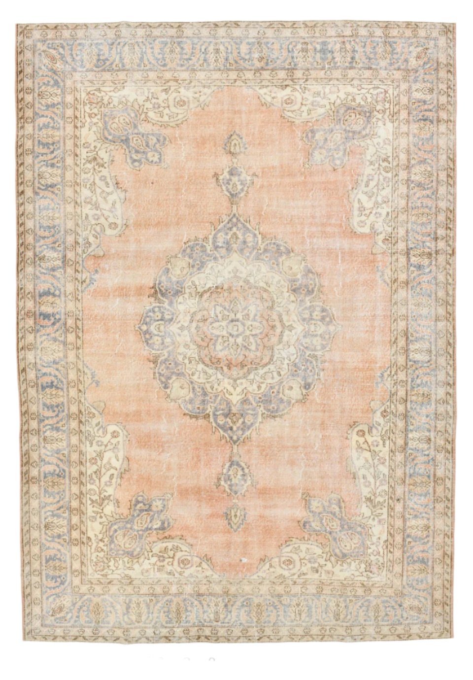 Turkish Vintage Rug  7'2" x 10'2" ft