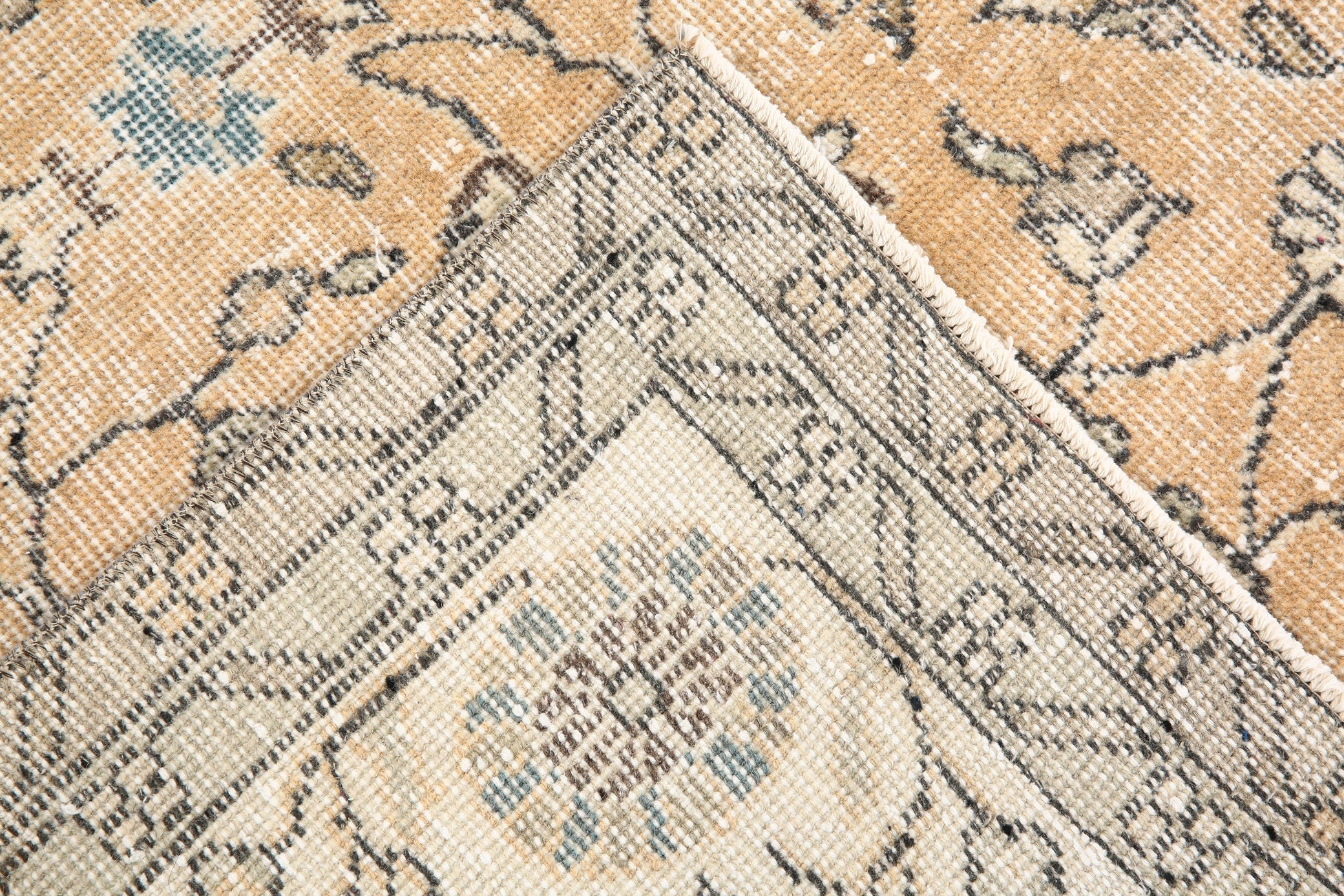 Turkish Vintage Rug  7'3" x 10'8" ft