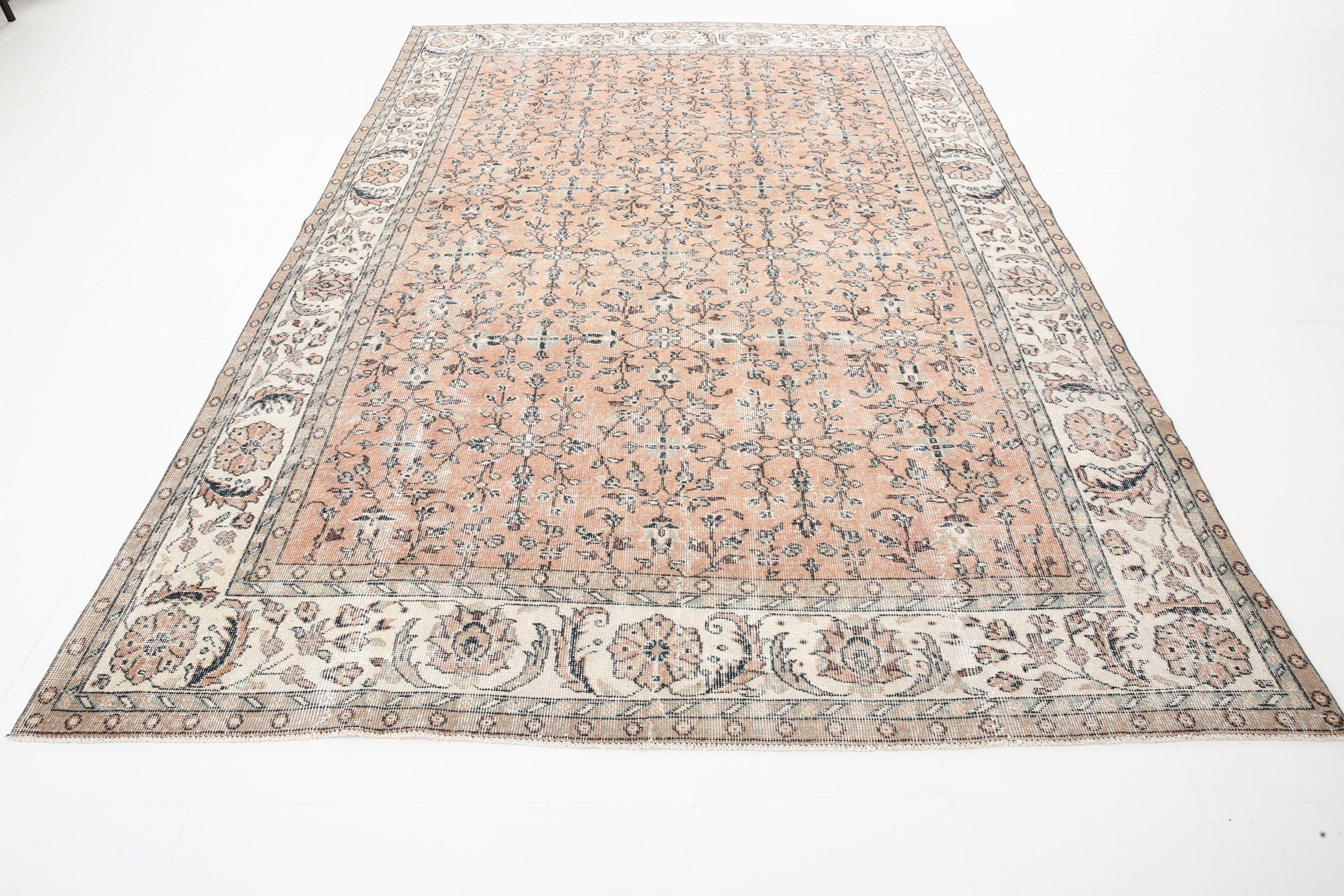 Turkish Vintage Rug 7’4’’ x 10’8’’ ft