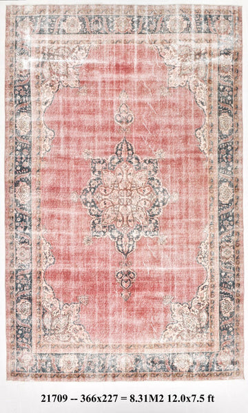 Turkish Vintage Rug 7’5’’ x 12’0’’ ft