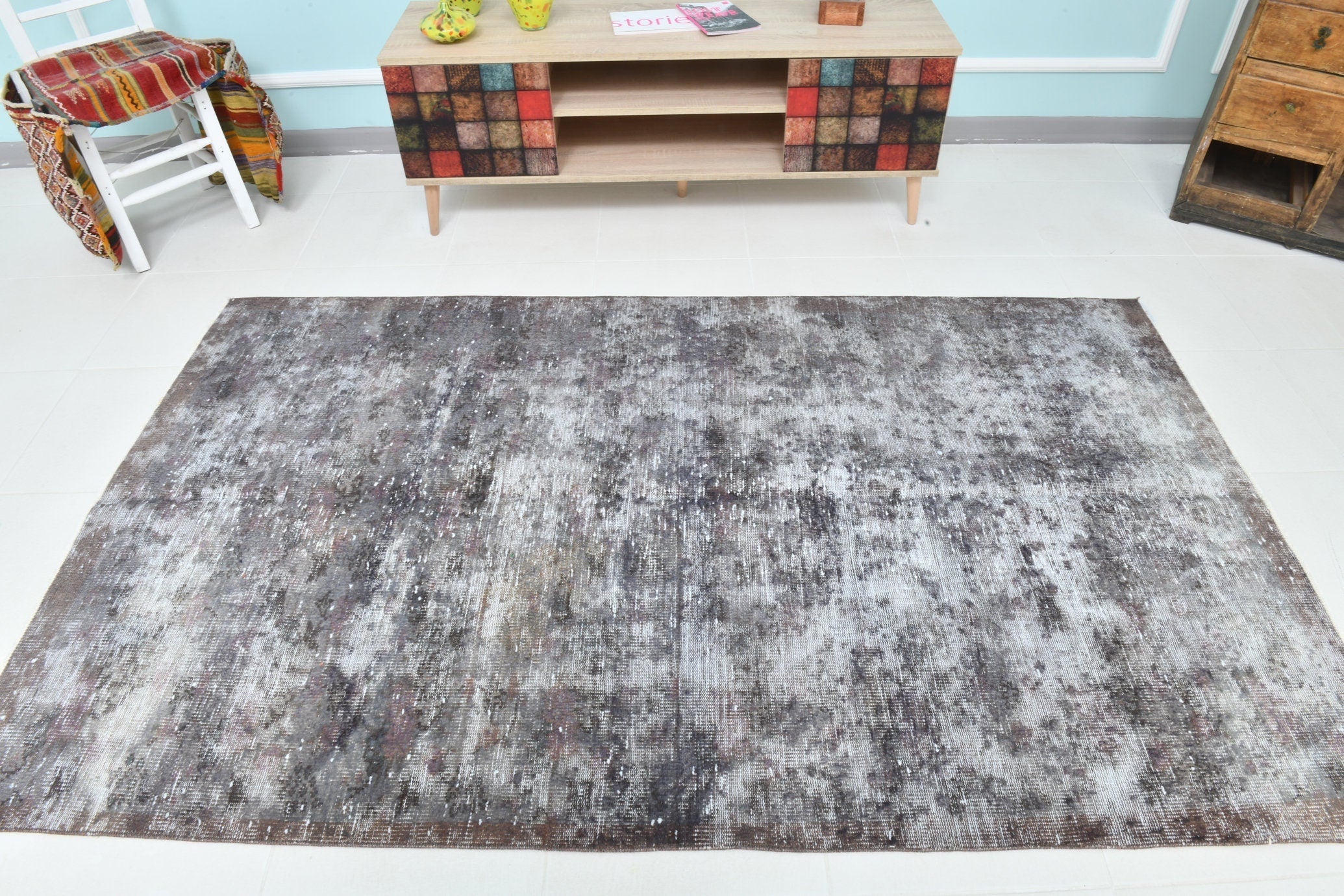 Turkish Vintage Rug 7’8’ x 4’6’