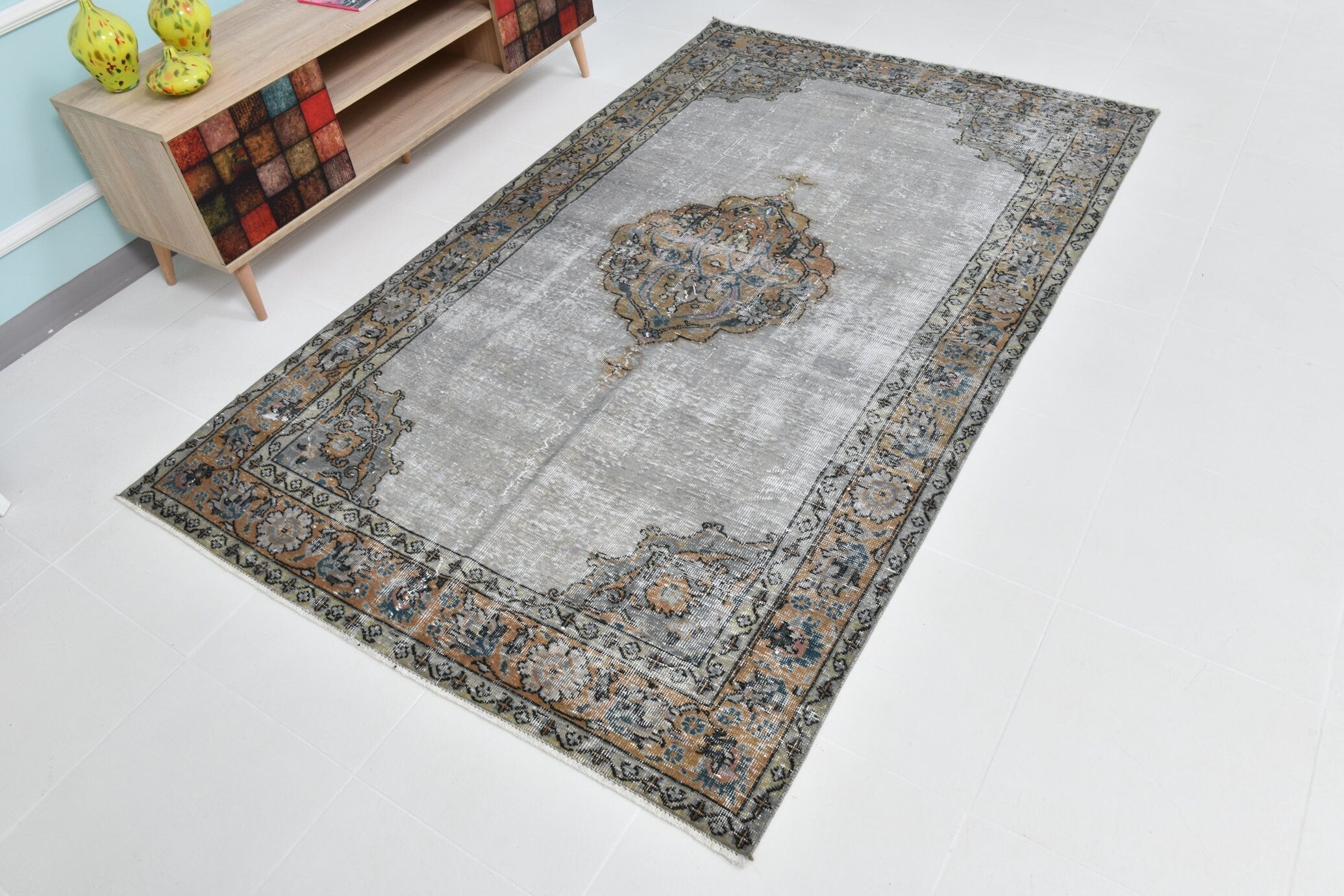 Turkish Vintage Rug 7’9’ x 4’8’