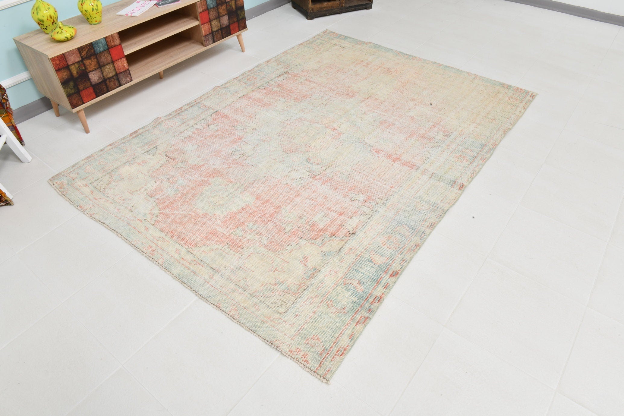 Turkish Vintage Rug 7’9’ x 5’8’