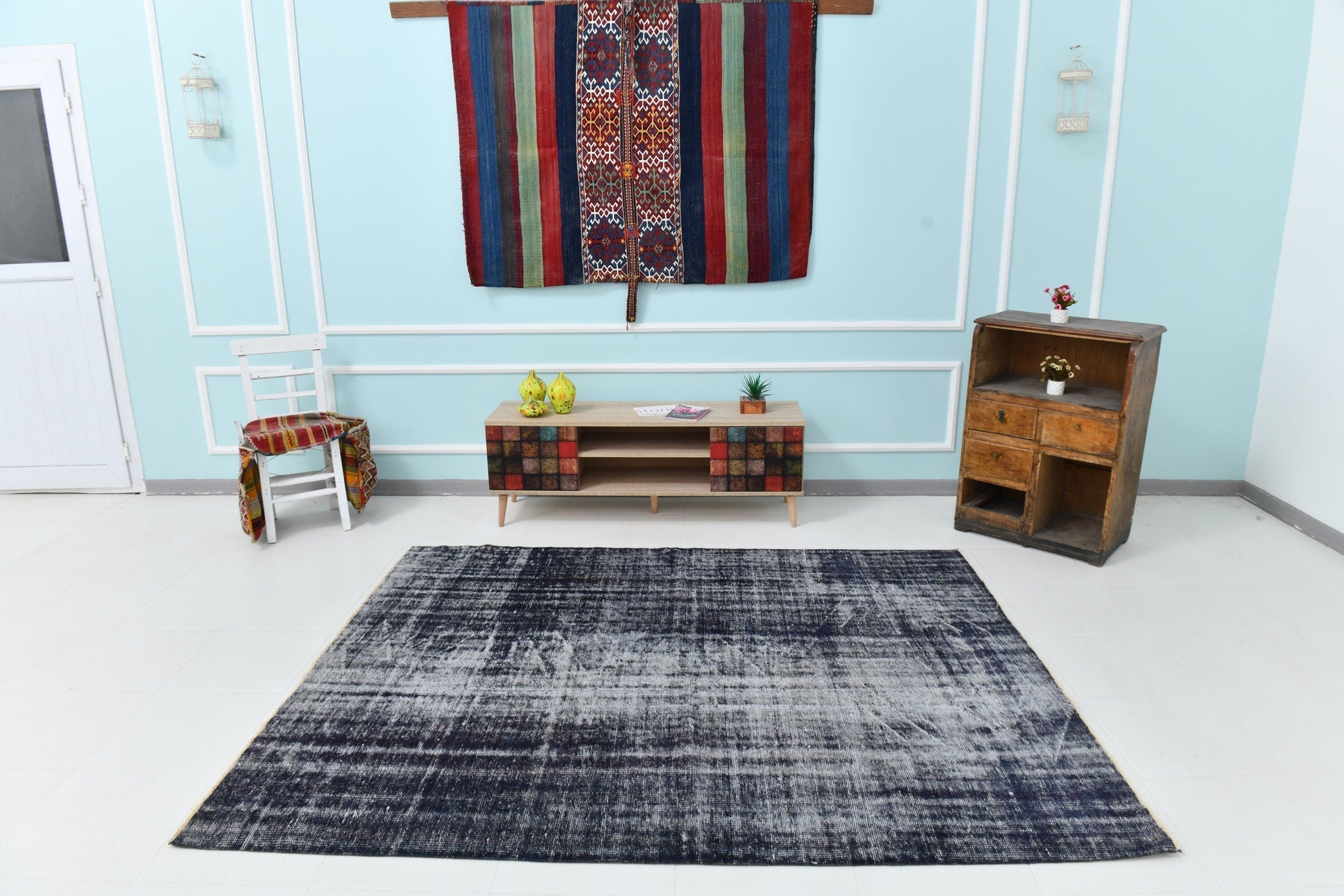 Turkish Vintage Rug 7’9’ x 6’2’