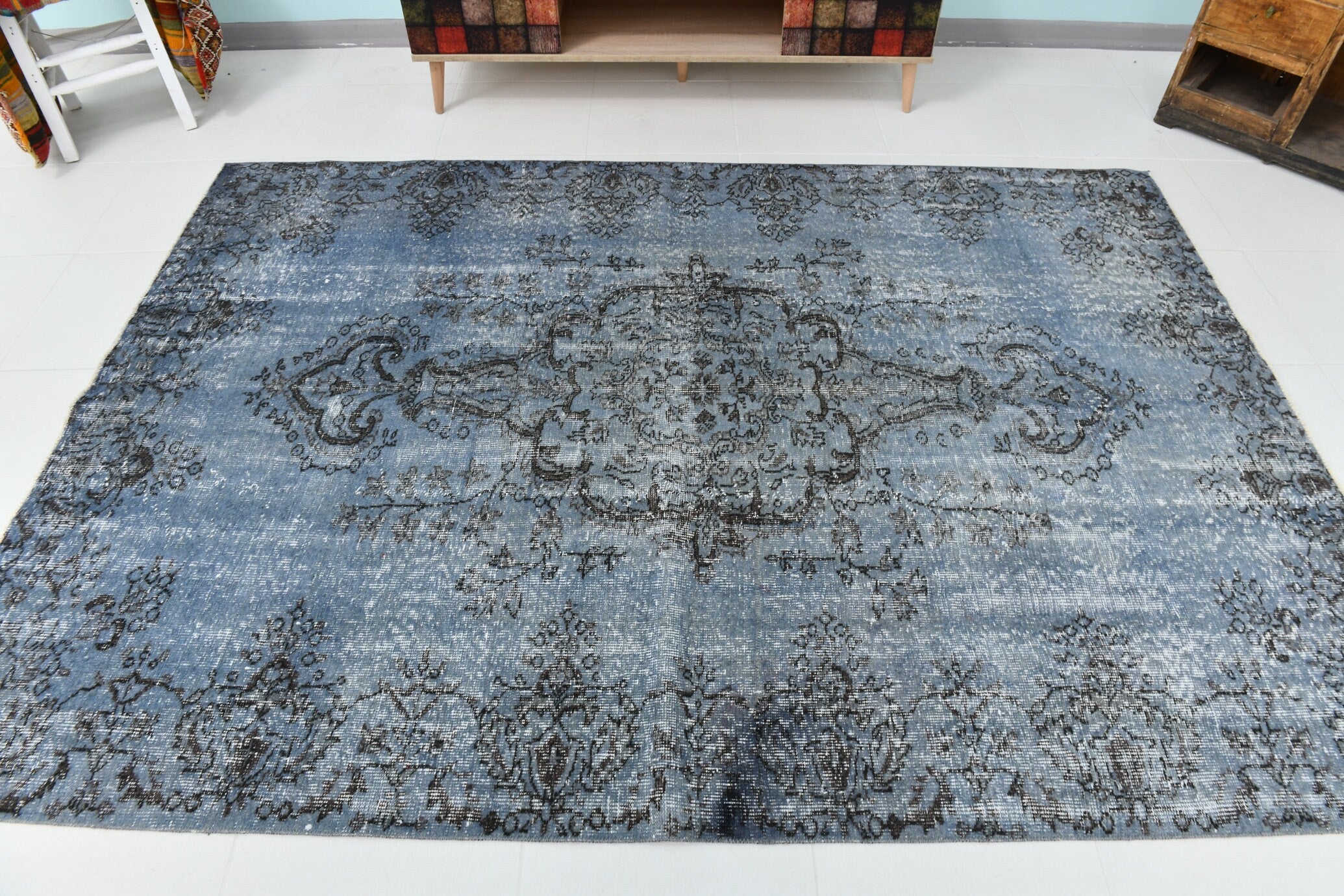 Turkish Vintage Rug 8’1’ x 5’8’