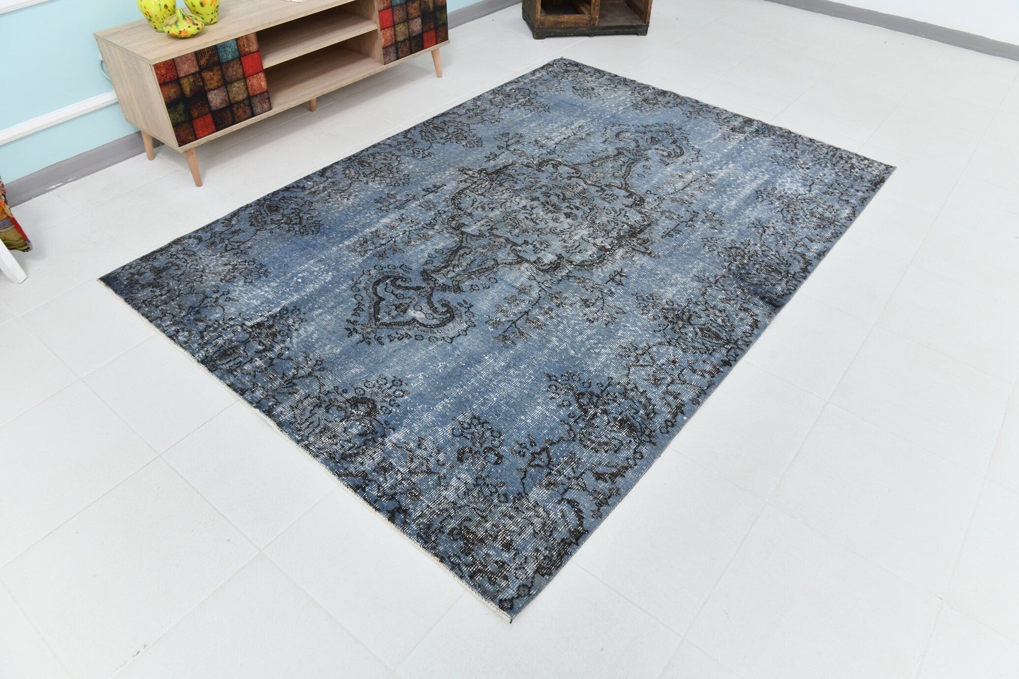 Turkish Vintage Rug 8’1’ x 5’8’