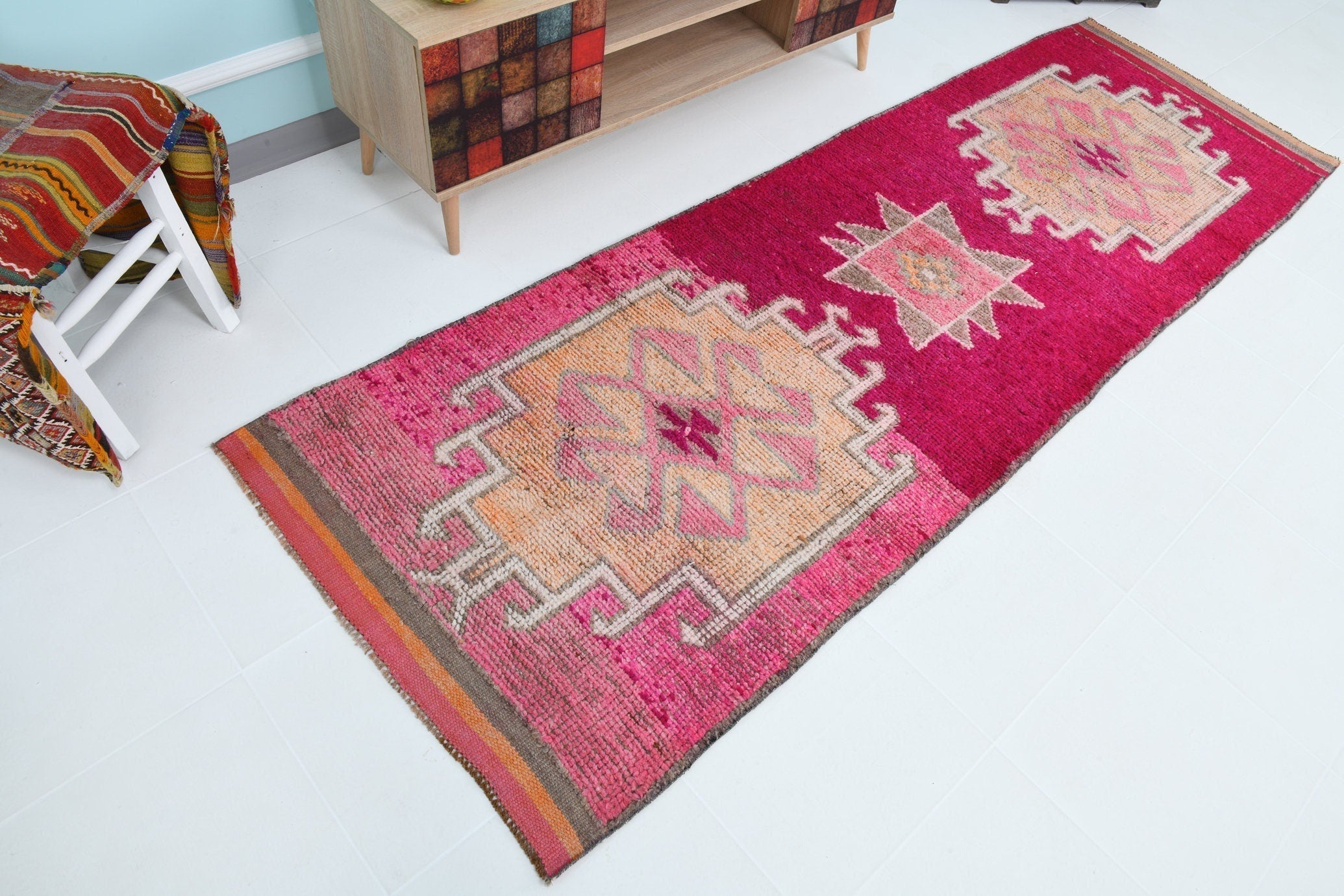 Turkish Vintage Rug 8’10’ x 4’5’