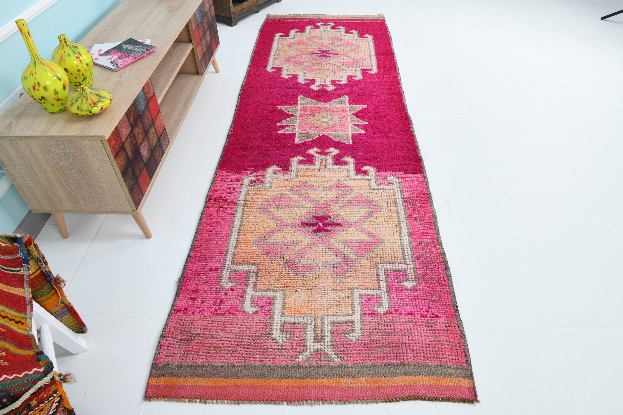 Turkish Vintage Rug 8’10’ x 4’5’