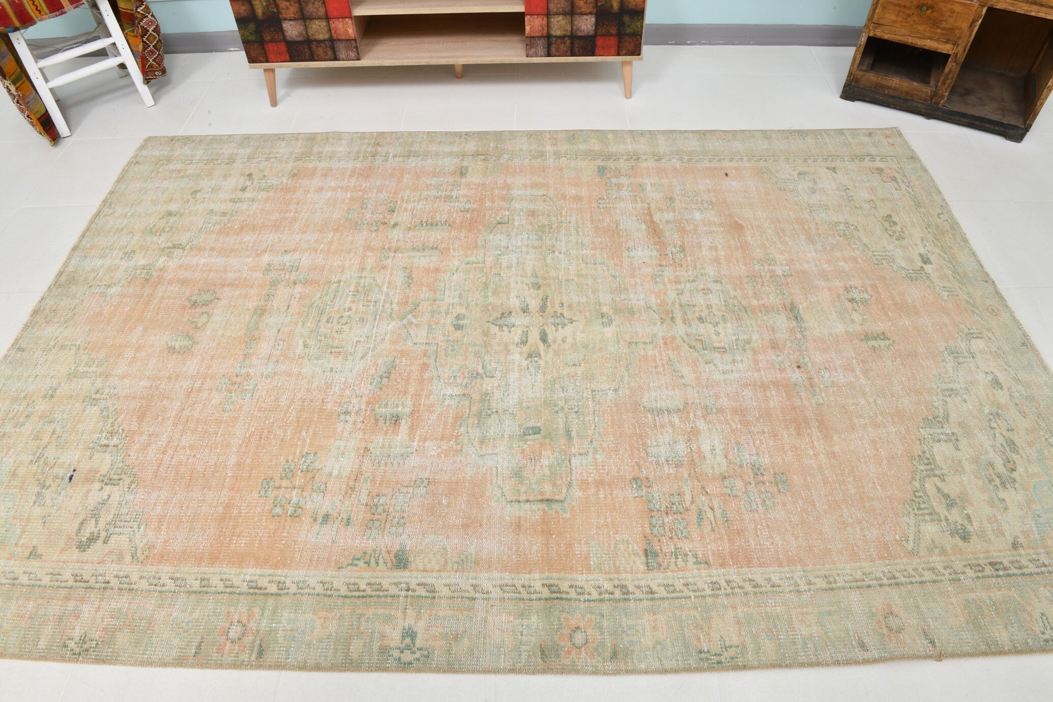 Turkish Vintage Rug 8’10’ x 5’12’
