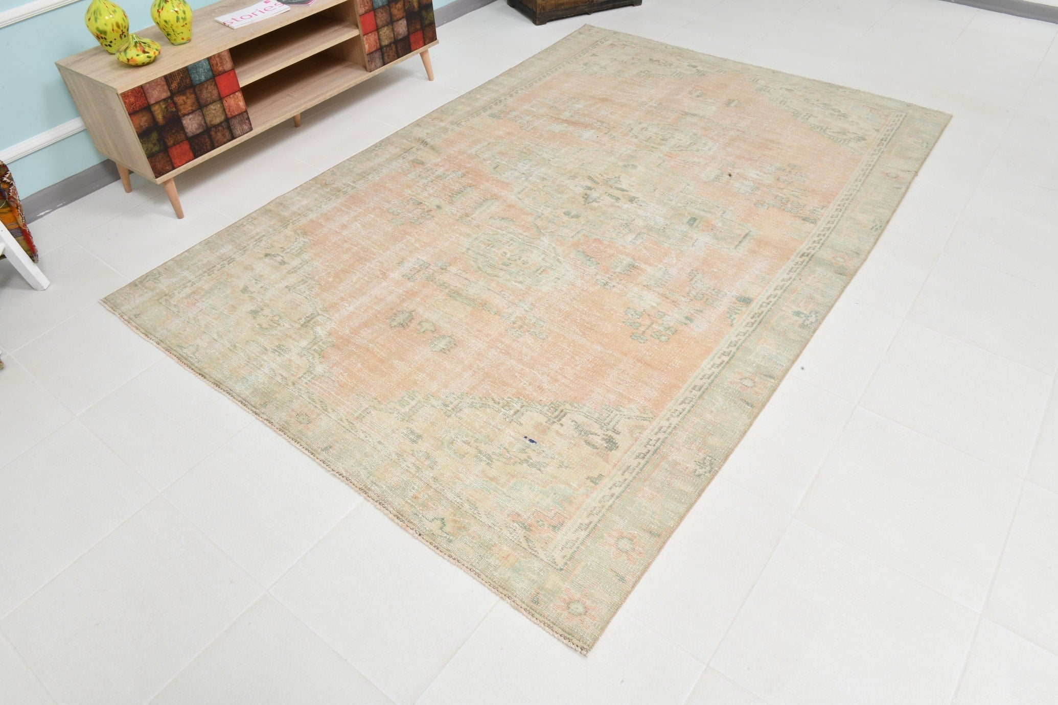 Turkish Vintage Rug 8’10’ x 5’12’