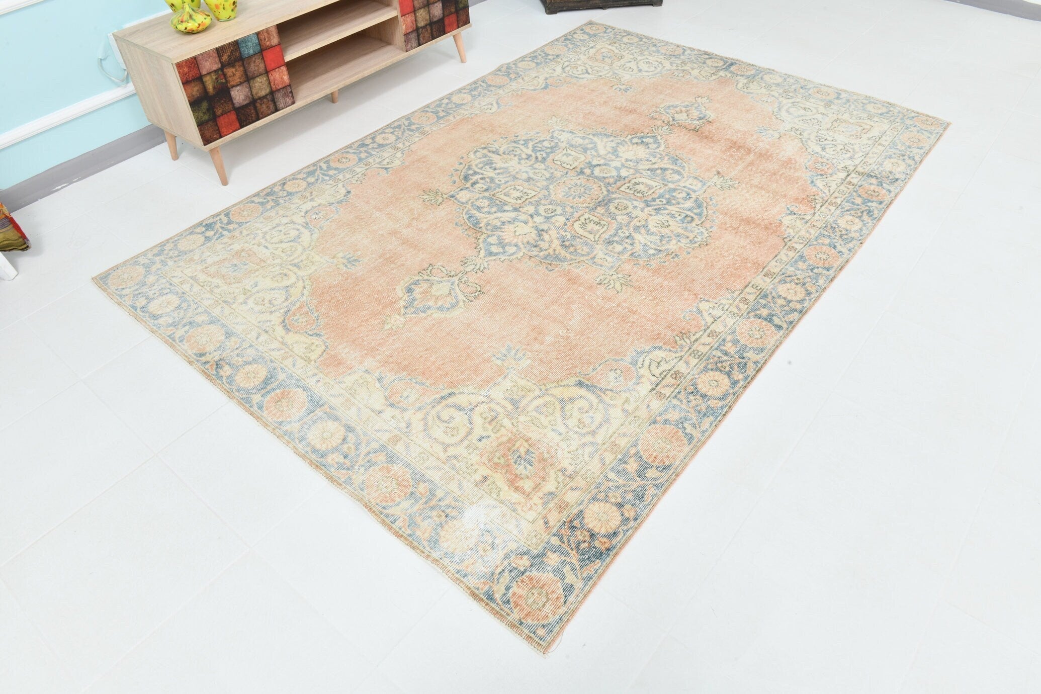 Turkish Vintage Rug 8’11’ x 6’0’