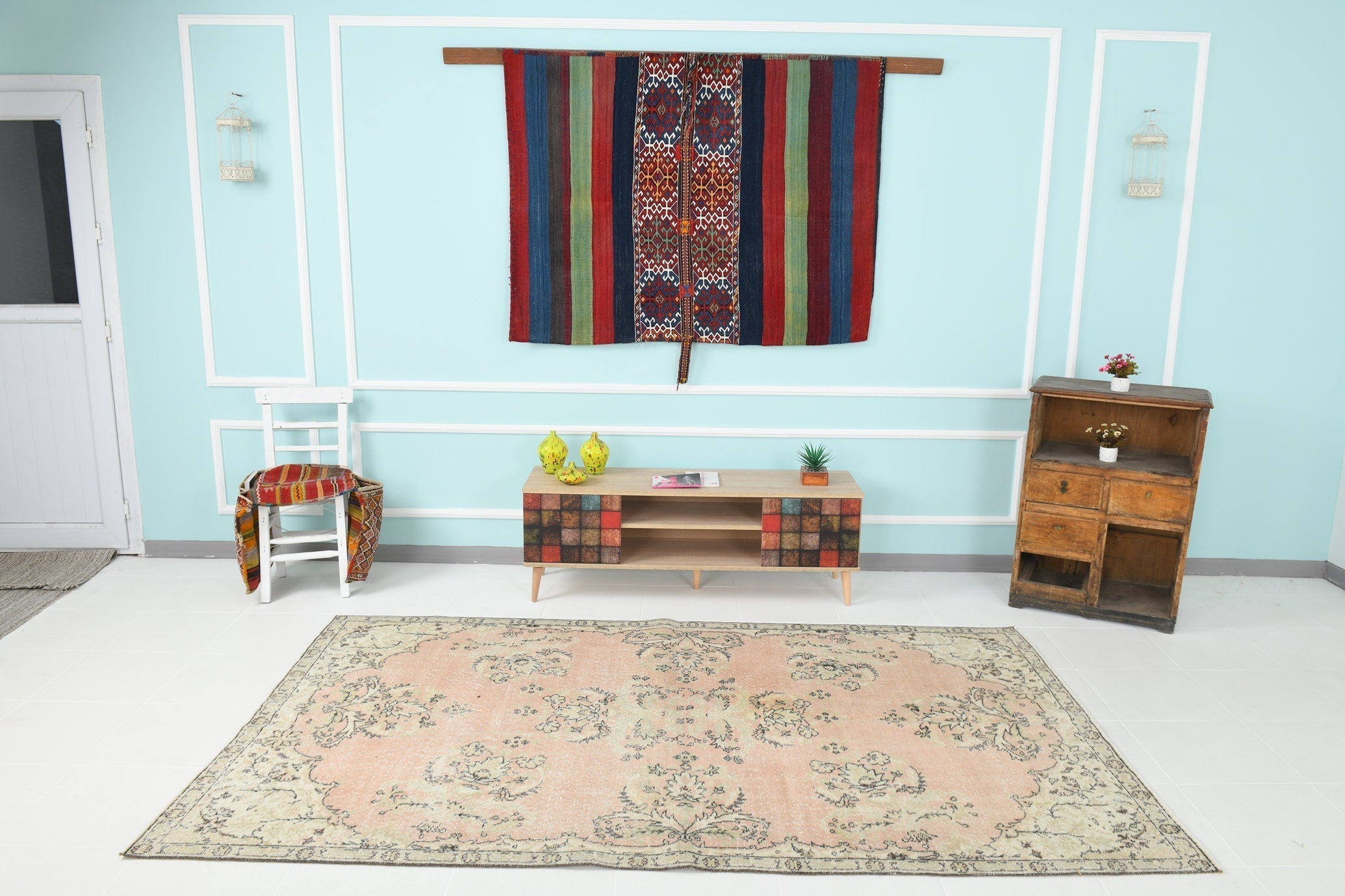 Turkish Vintage Rug 8’11’ x 6’0’