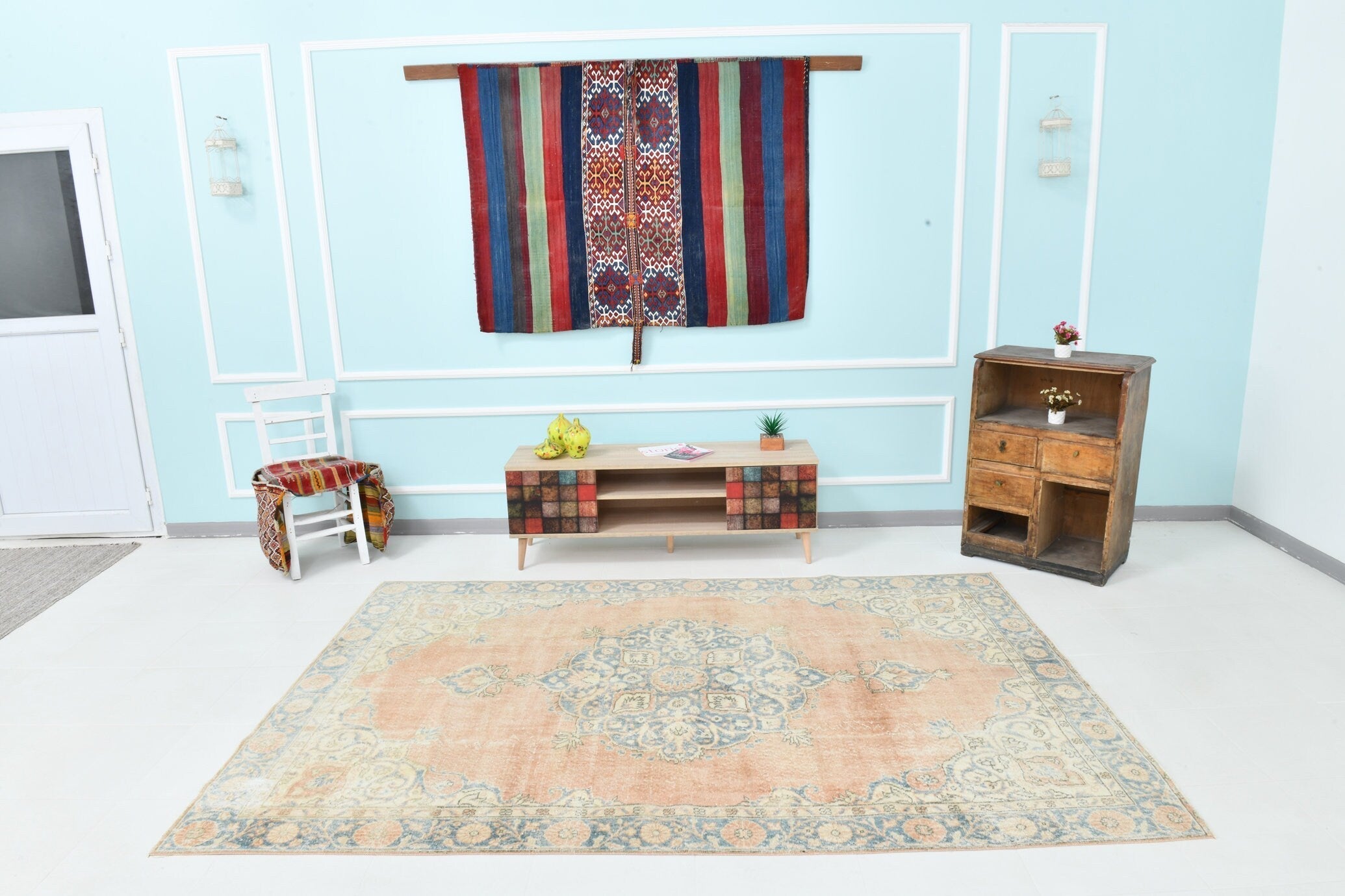 Turkish Vintage Rug 8’11’ x 6’0’