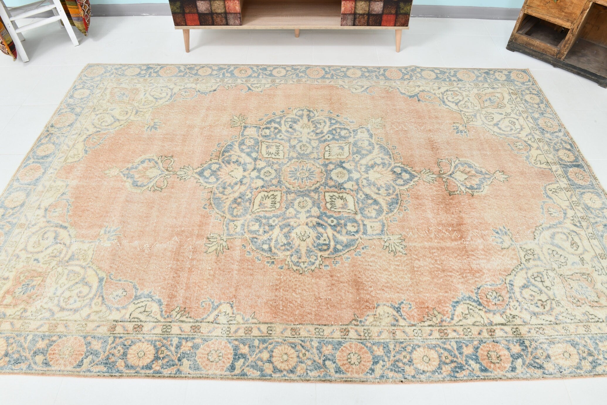 Turkish Vintage Rug 8’11’ x 6’0’