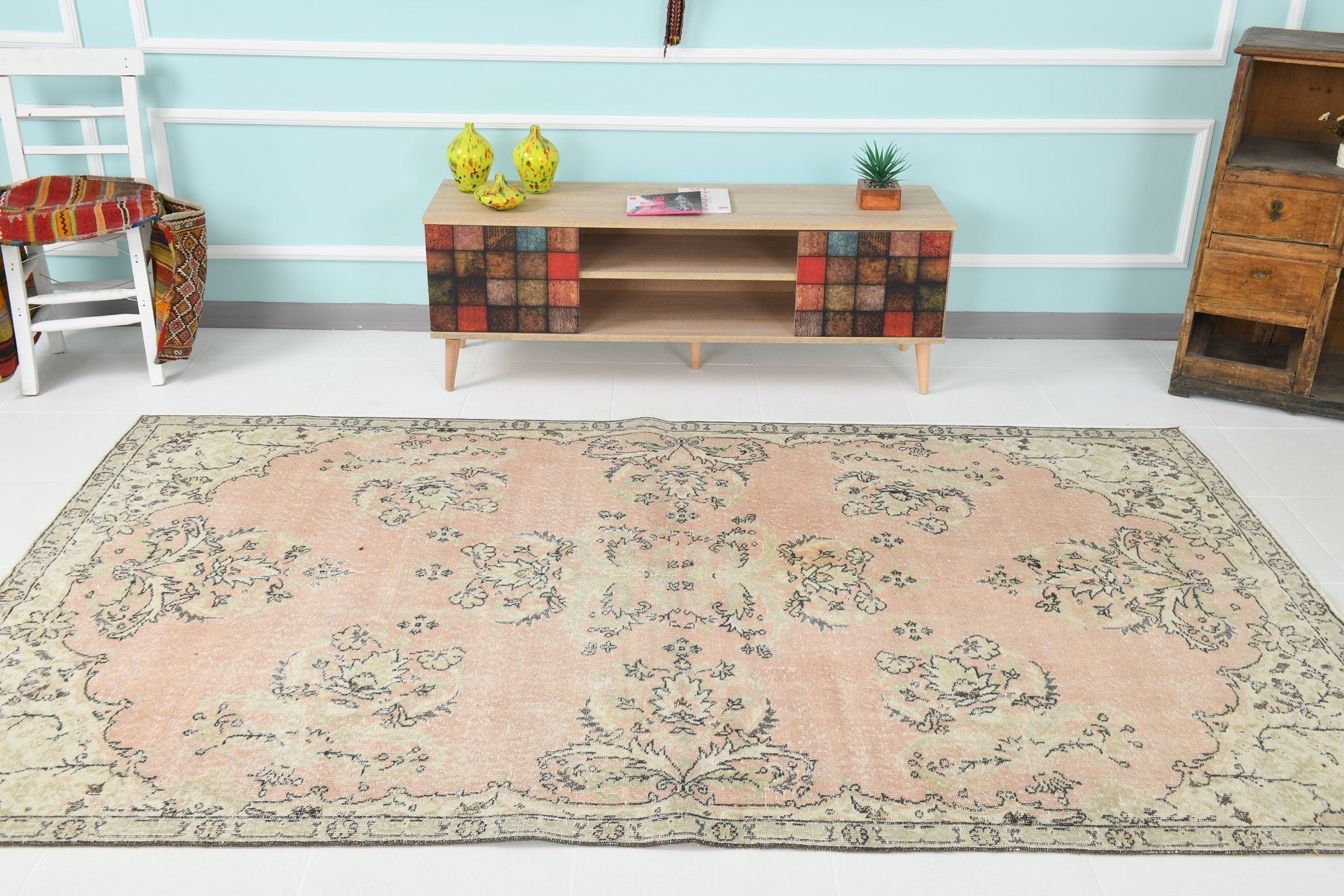 Turkish Vintage Rug 8’11’ x 6’0’