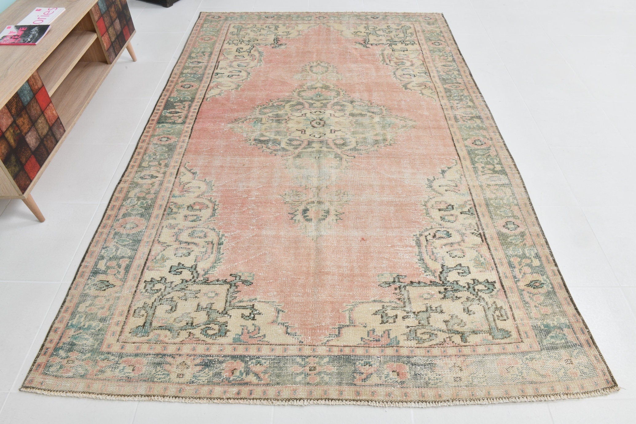 Turkish Vintage Rug 8’12’ x 5’10’