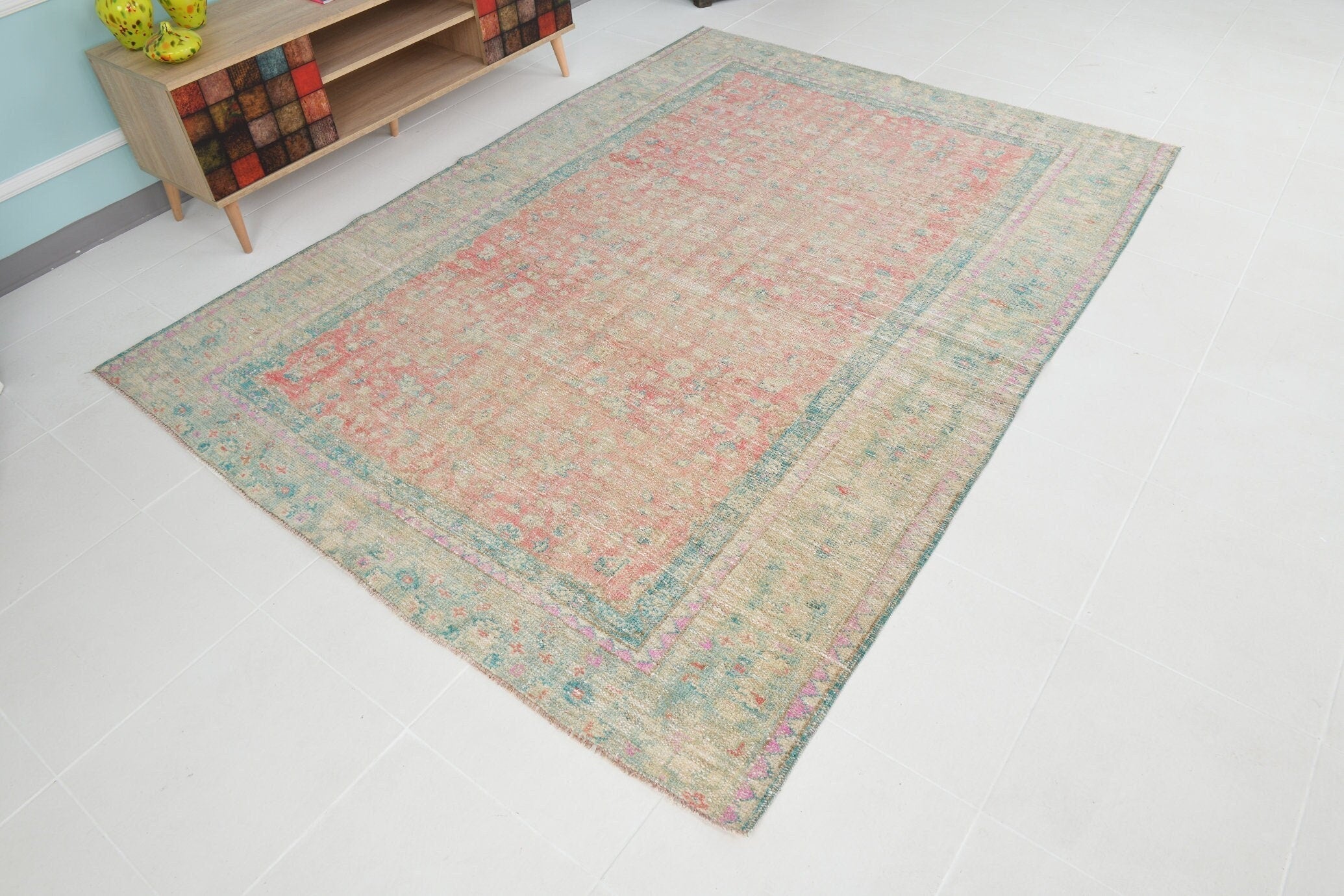 Turkish Vintage Rug 8’2’ x 5’12’