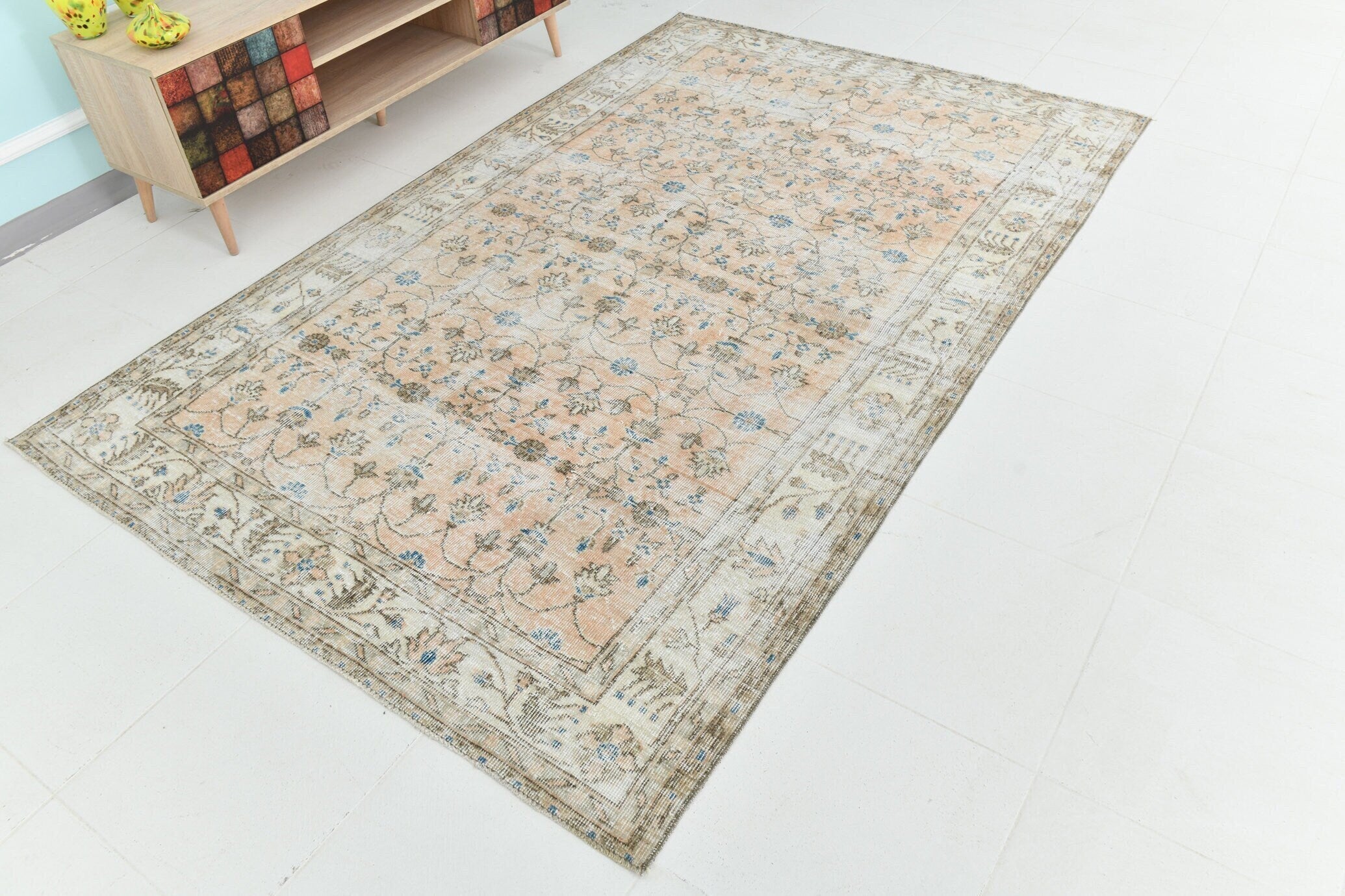 Turkish Vintage Rug 8’4’ x 5’3’