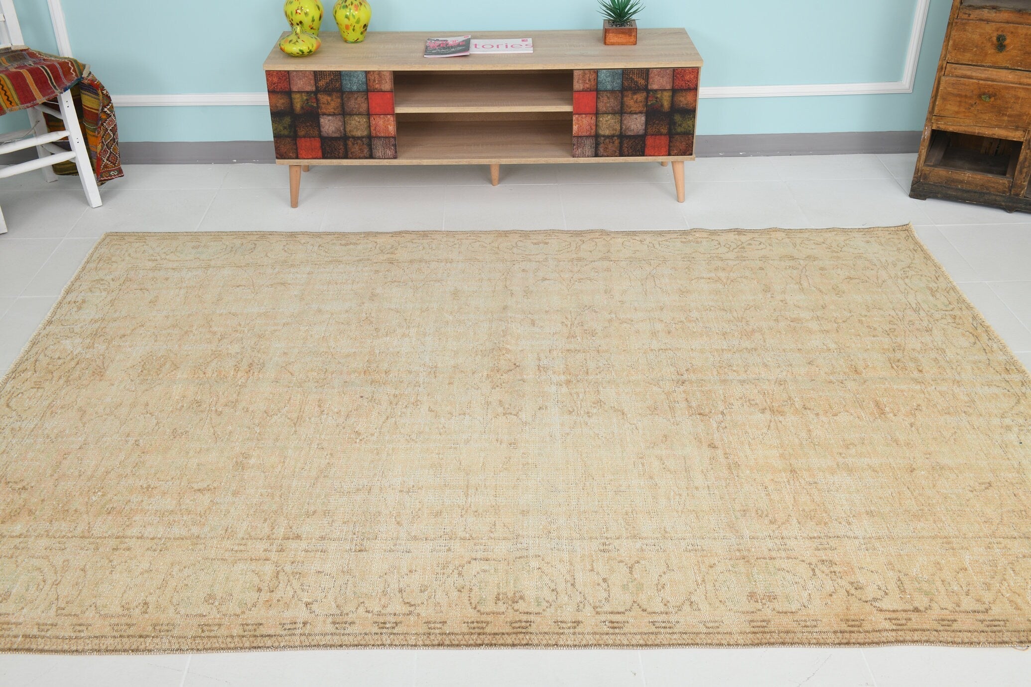 Turkish Vintage Rug 8’6’ x 5’12’