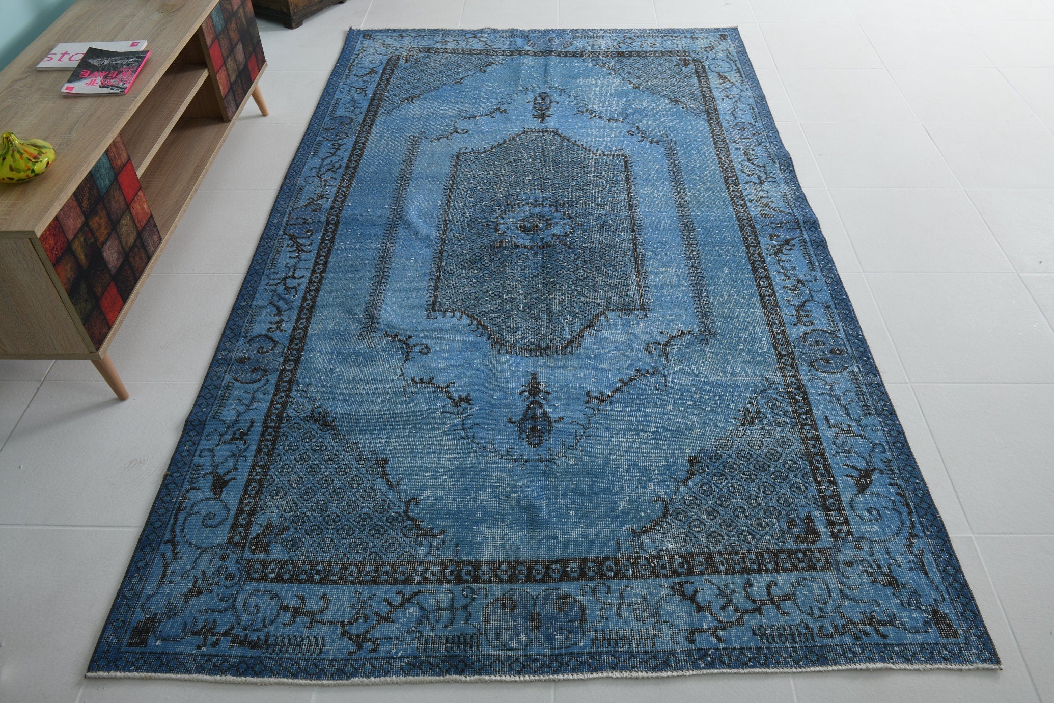 Turkish Vintage Rug 8’8’ x 5’2’