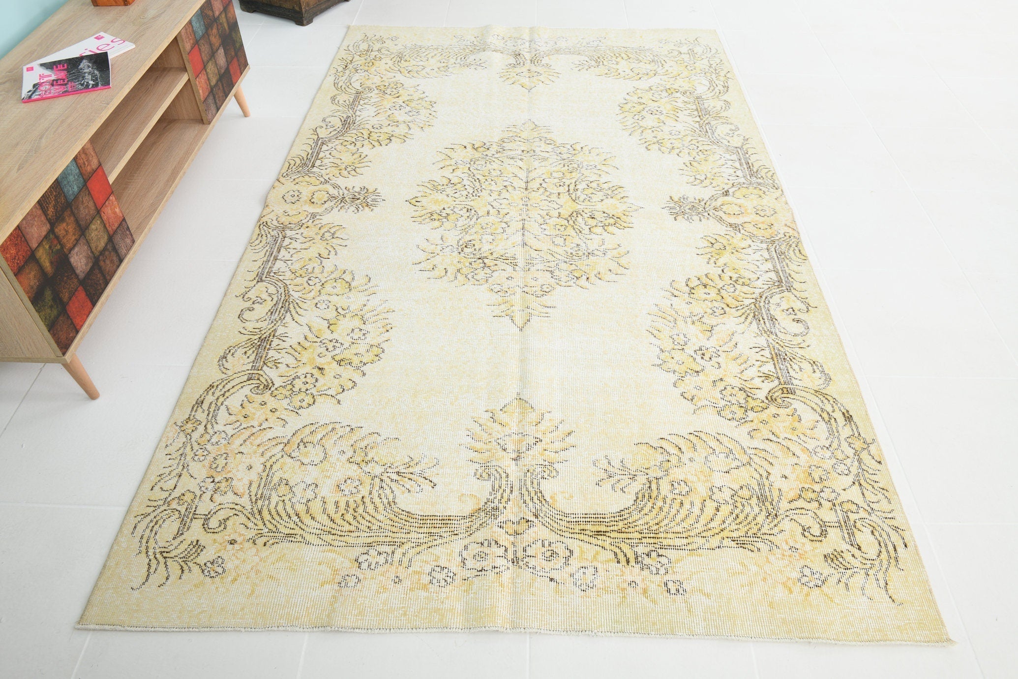 Turkish Vintage Rug 8’8’ x 5’4’