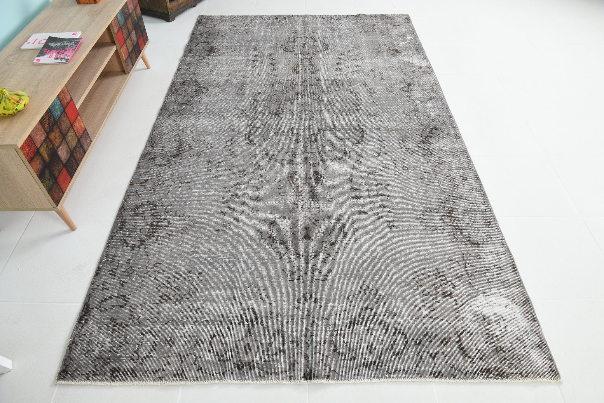 Turkish Vintage Rug 9’1’ x 5’5’