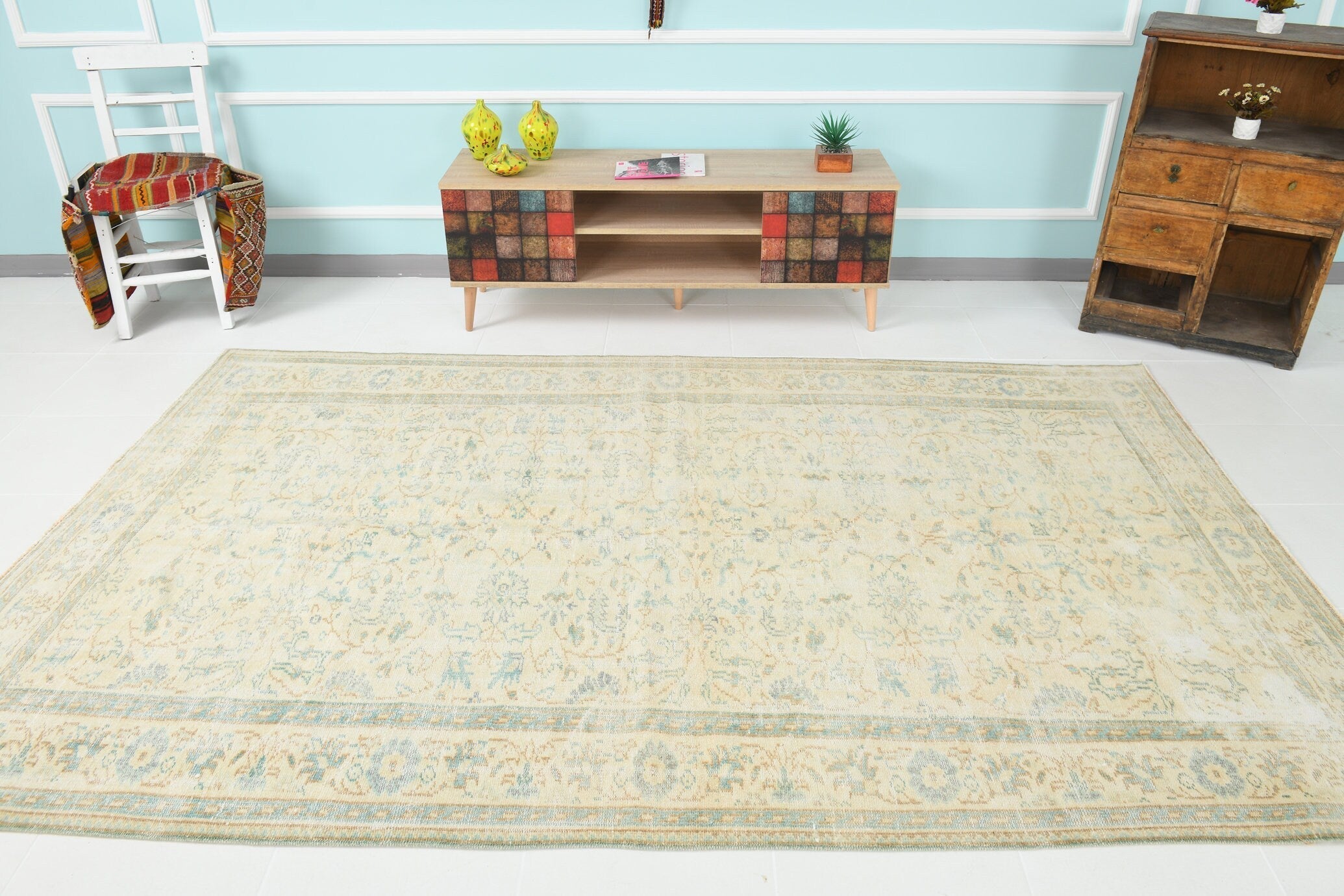 Turkish Vintage Rug 9’5’ x 6’0’