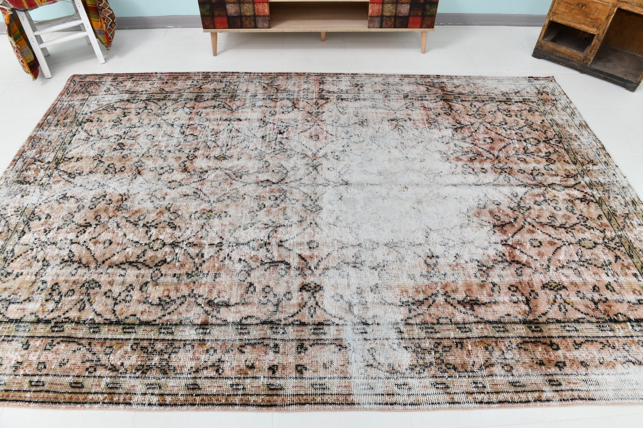 Turkish Vintage Rug 9’5’ x 6’4’