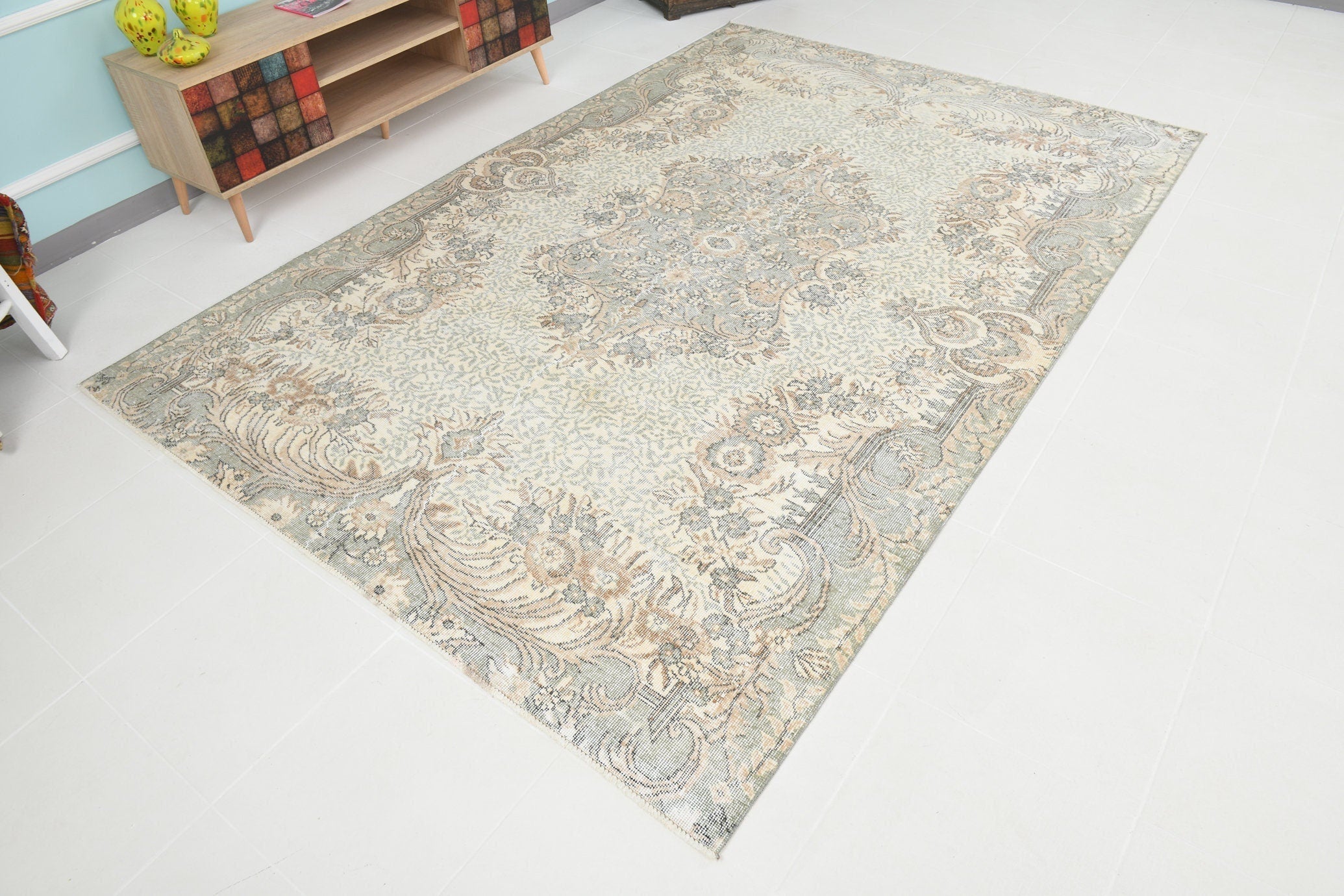 Turkish Vintage Rug 9’5’ x 6’5’