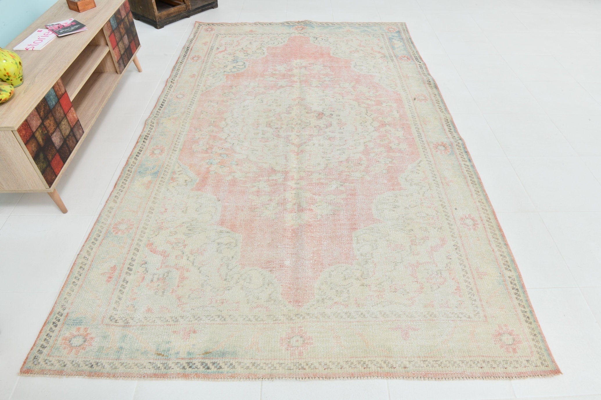 Turkish Vintage Rug 9’6’ x 5’10’