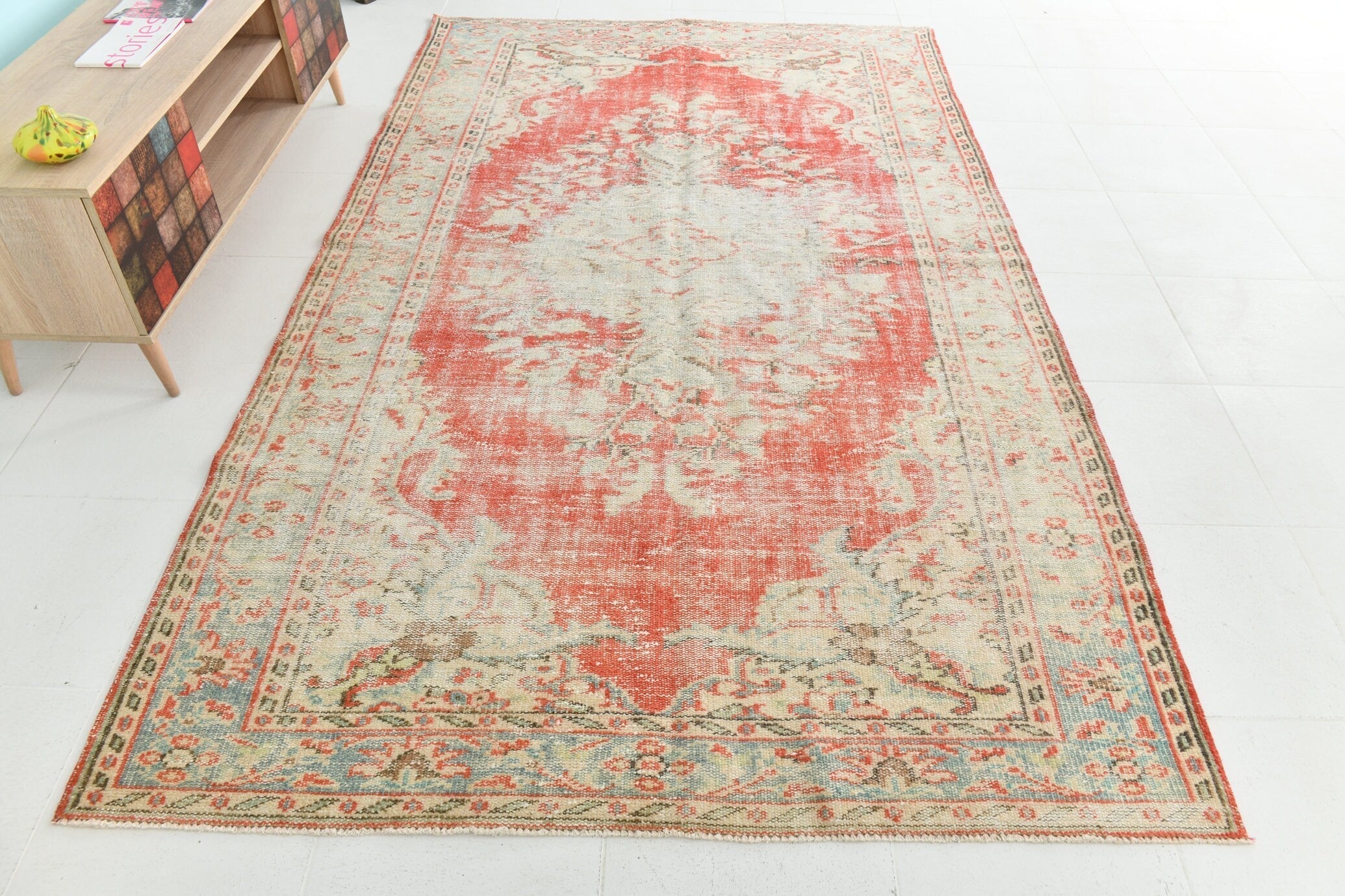 Turkish Vintage Rug 9’6’ x 5’8’