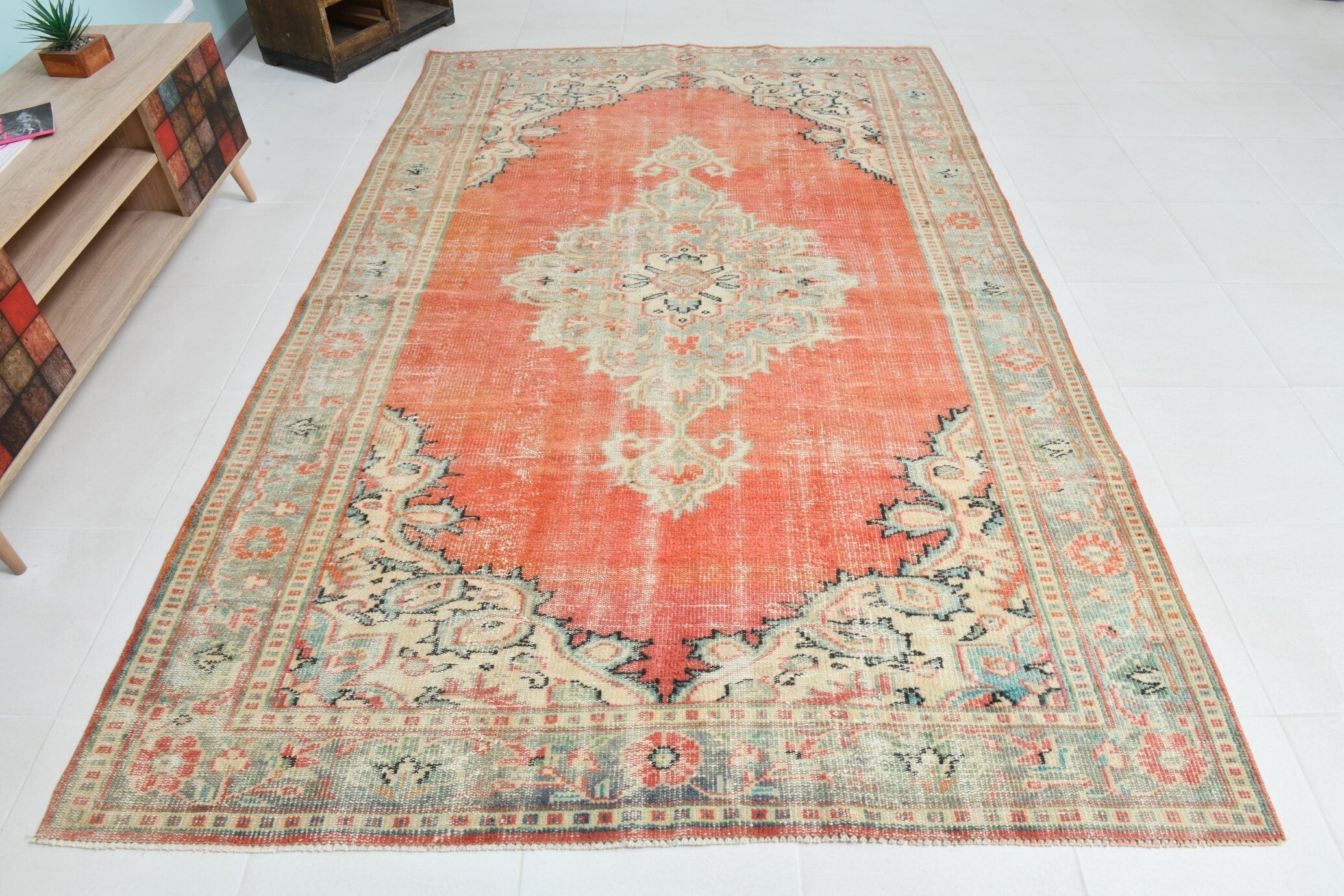 Turkish Vintage Rug 9’6’ x 6’2’