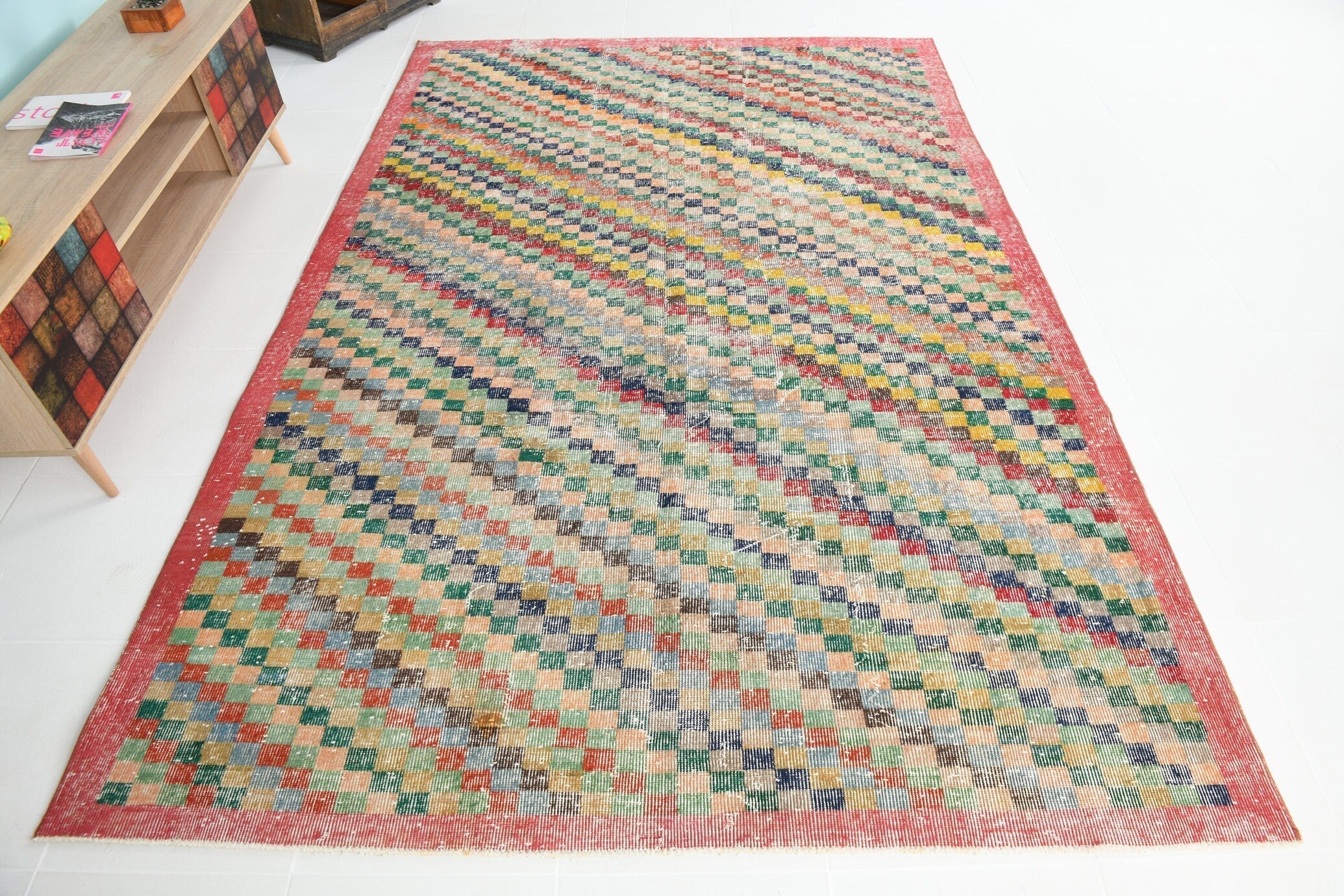 Turkish Vintage Rug 9’6’ x 6’4’