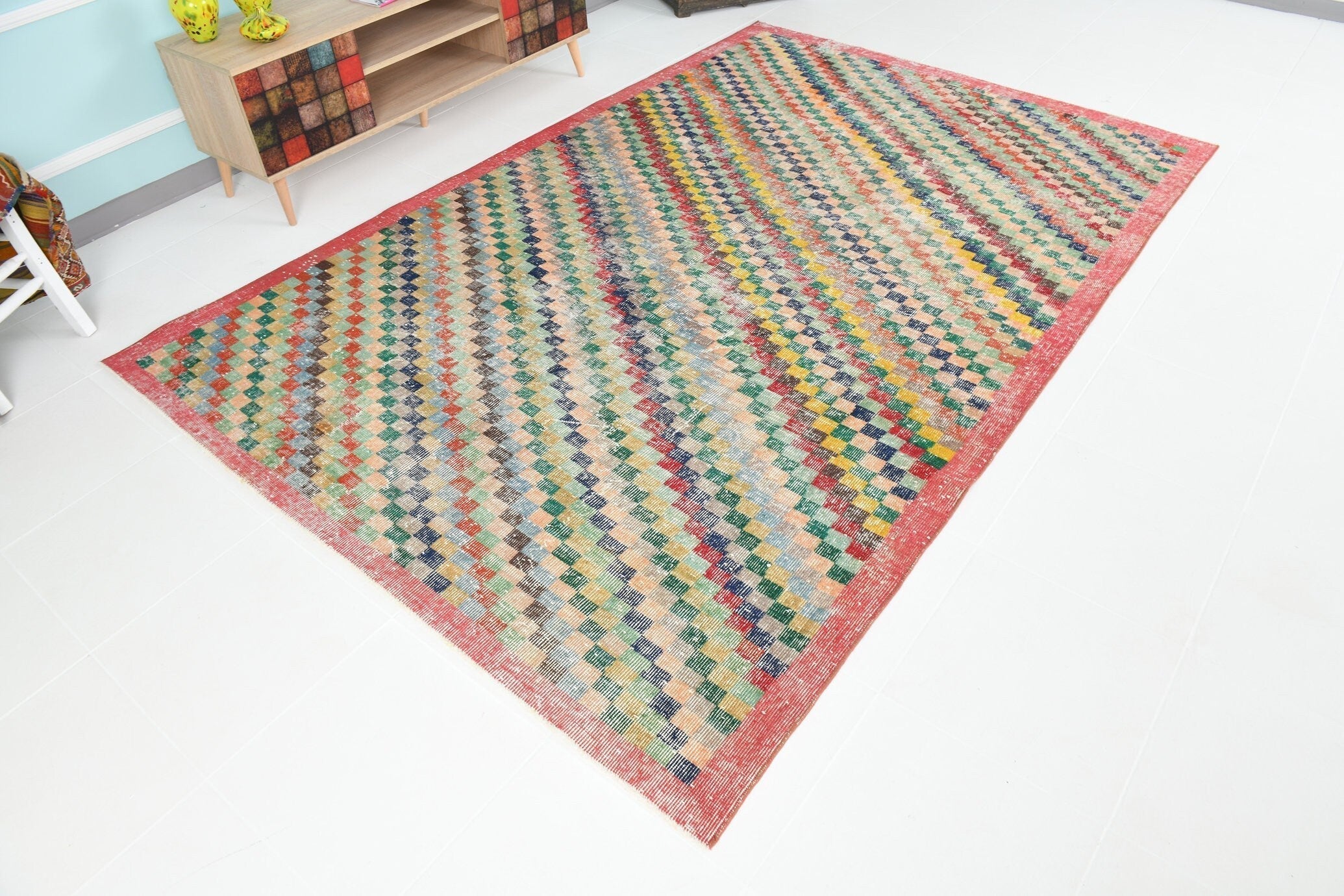 Turkish Vintage Rug 9’6’ x 6’4’