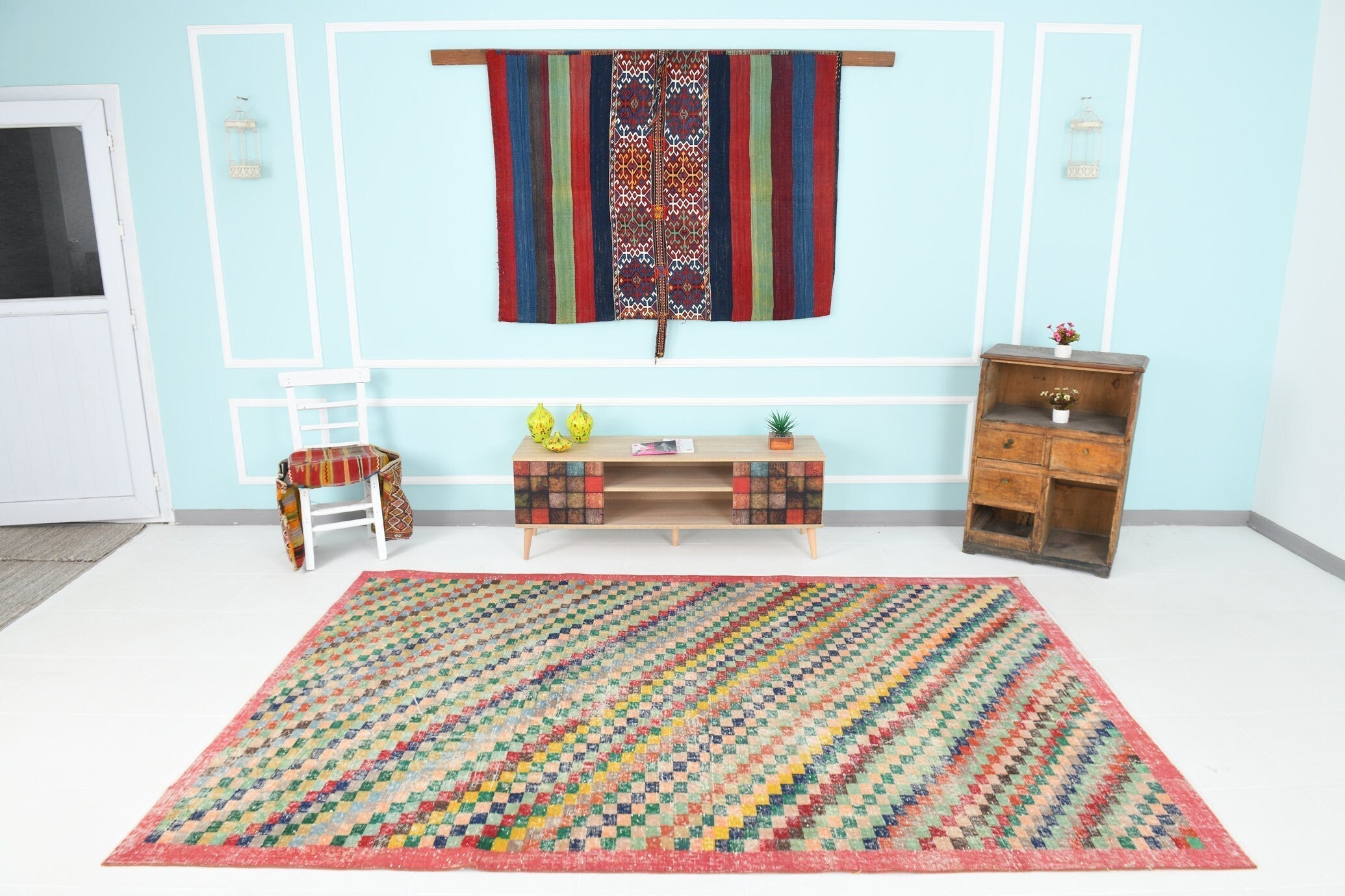 Turkish Vintage Rug 9’6’ x 6’4’