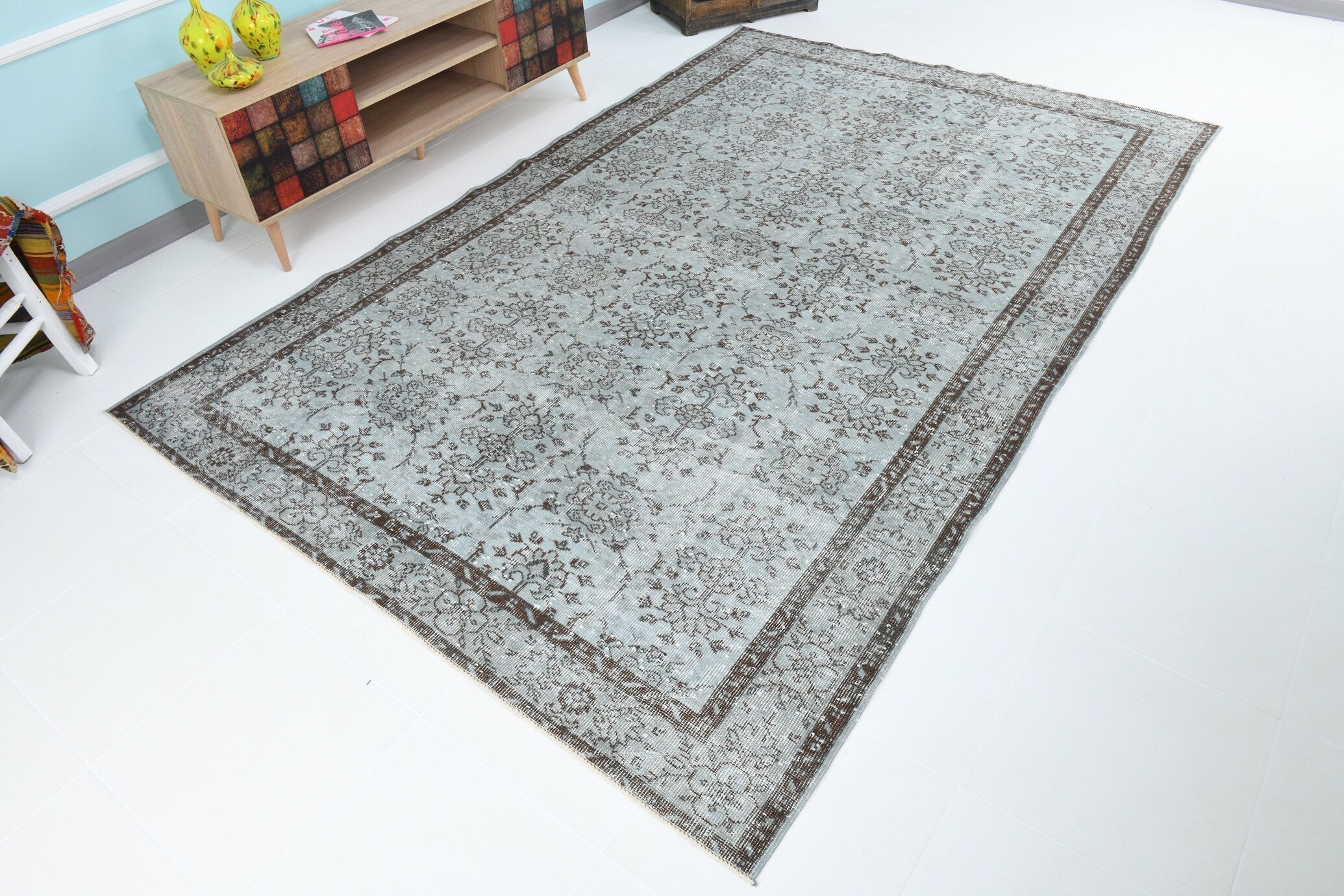 Turkish Vintage Rug 9’7’ x 6’2’