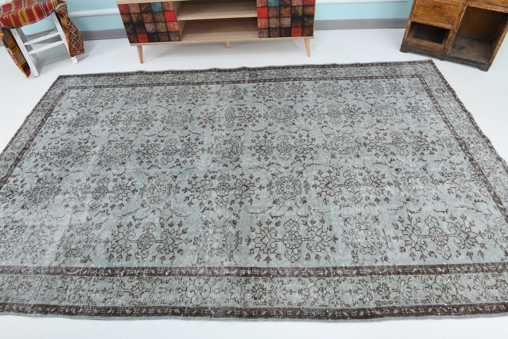 Turkish Vintage Rug 9’7’ x 6’2’