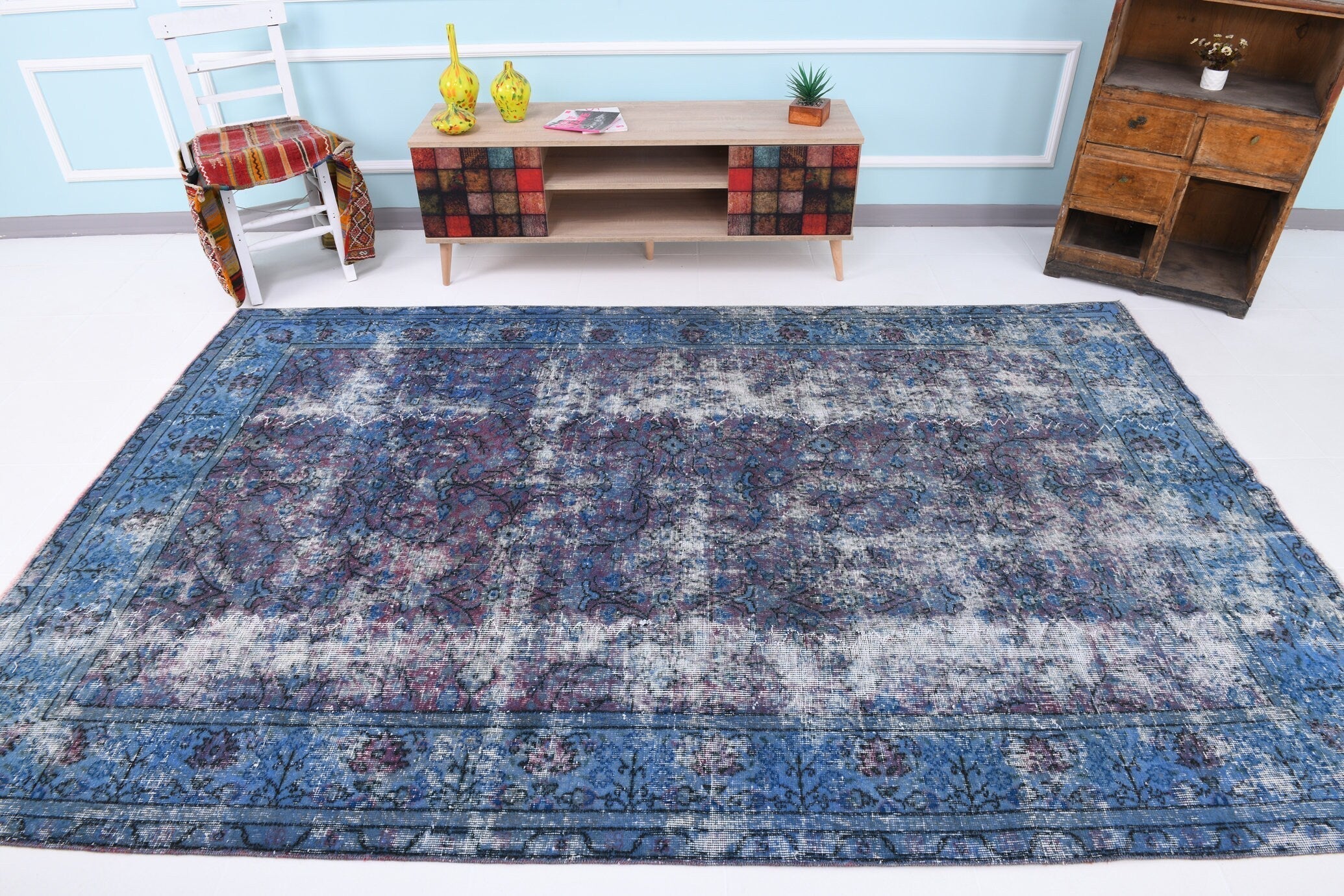 Turkish Vintage Rug 9’7’ x 6’2’