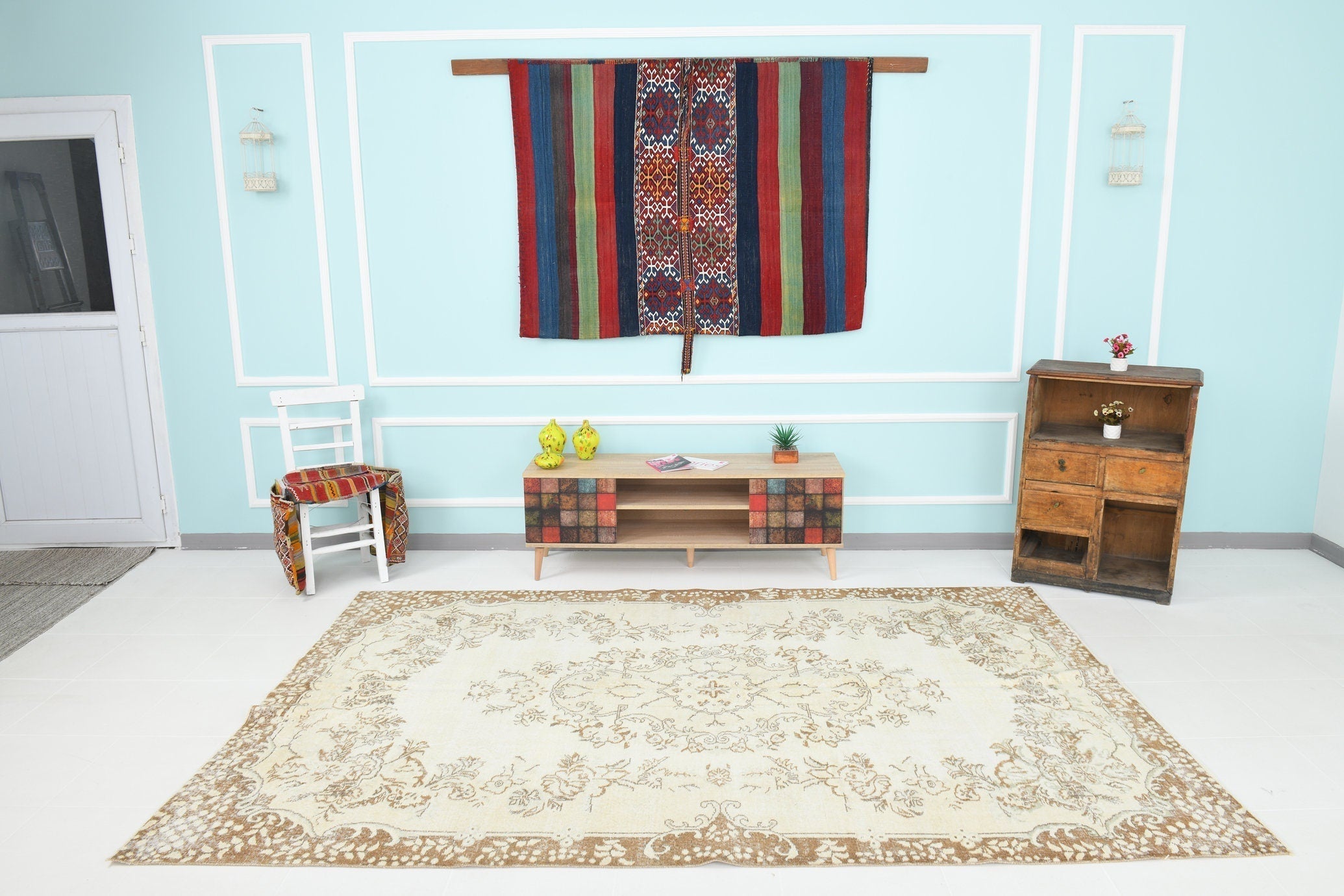 Turkish Vintage Rug 9’7’ x 6’5’